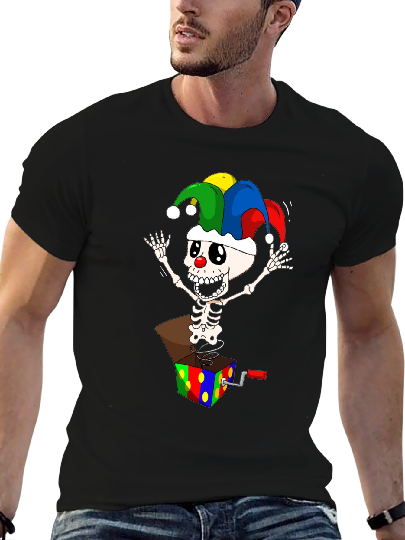 Skeleton Jack-in-the-Box T-Shirt