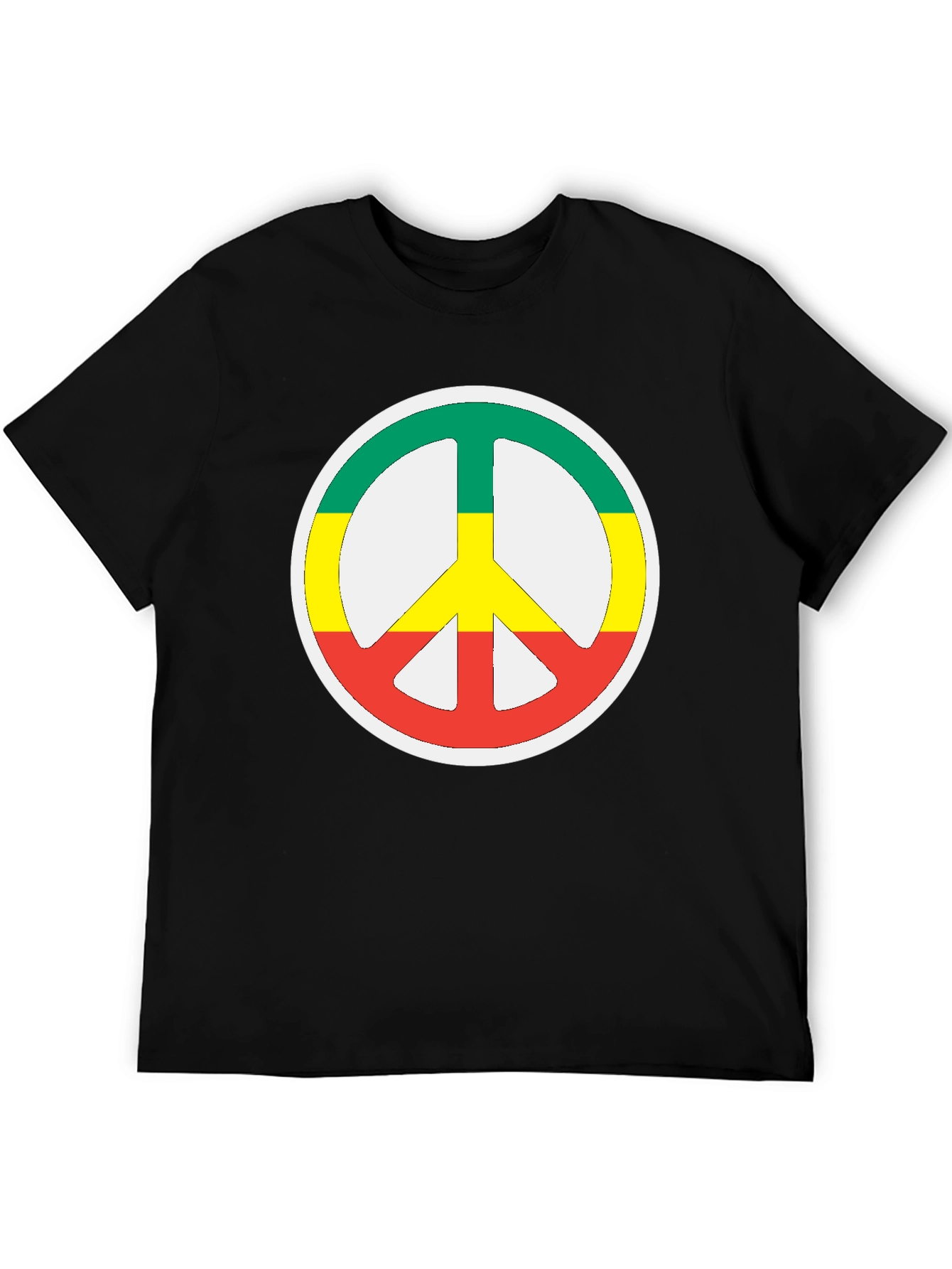 Rasta Peace Sign T-Shirt - Reggae Inspired Design