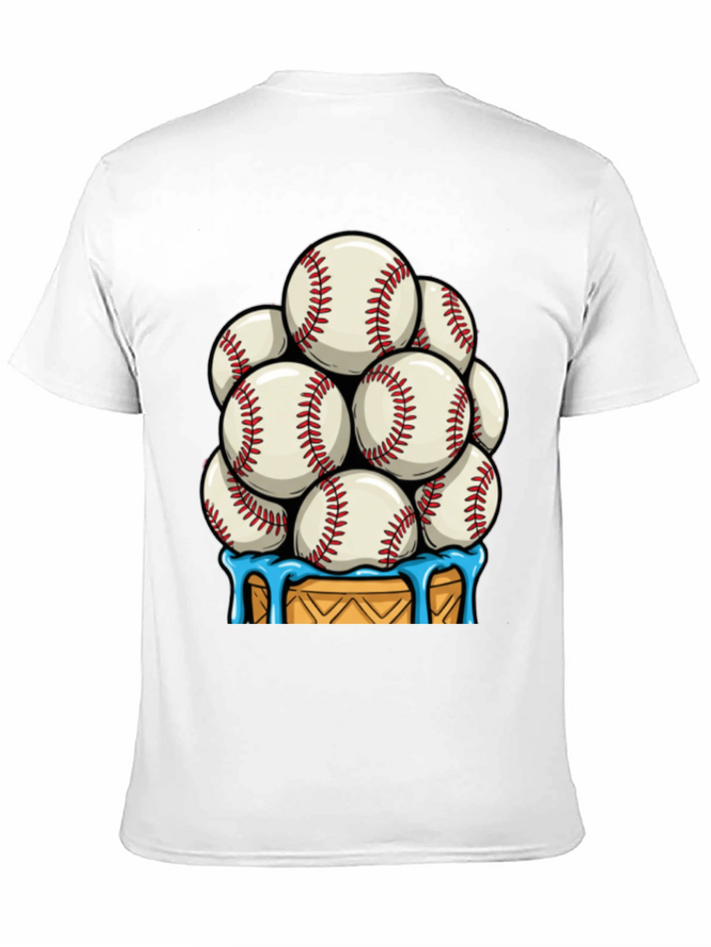 Baseball Ice Cream Cone T-Shirt