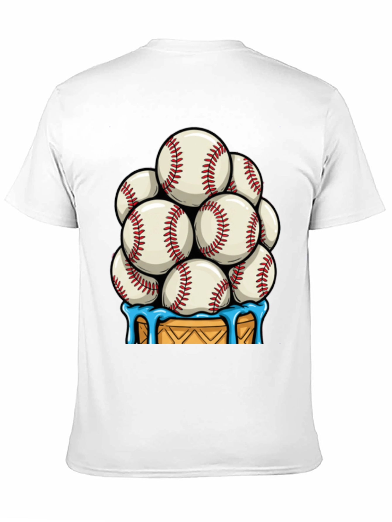 Baseball Ice Cream Cone T-Shirt