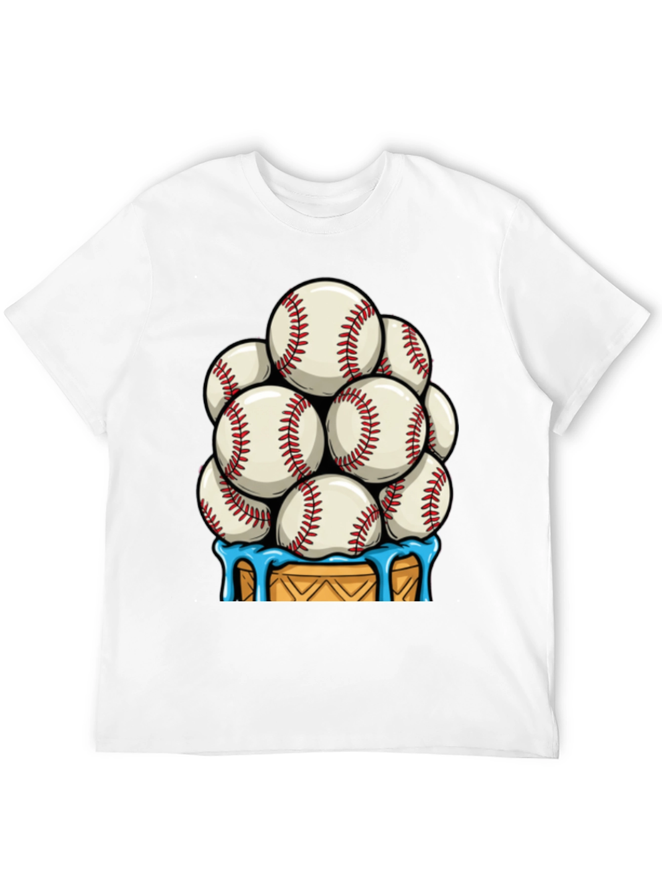 Baseball Ice Cream Cone T-Shirt