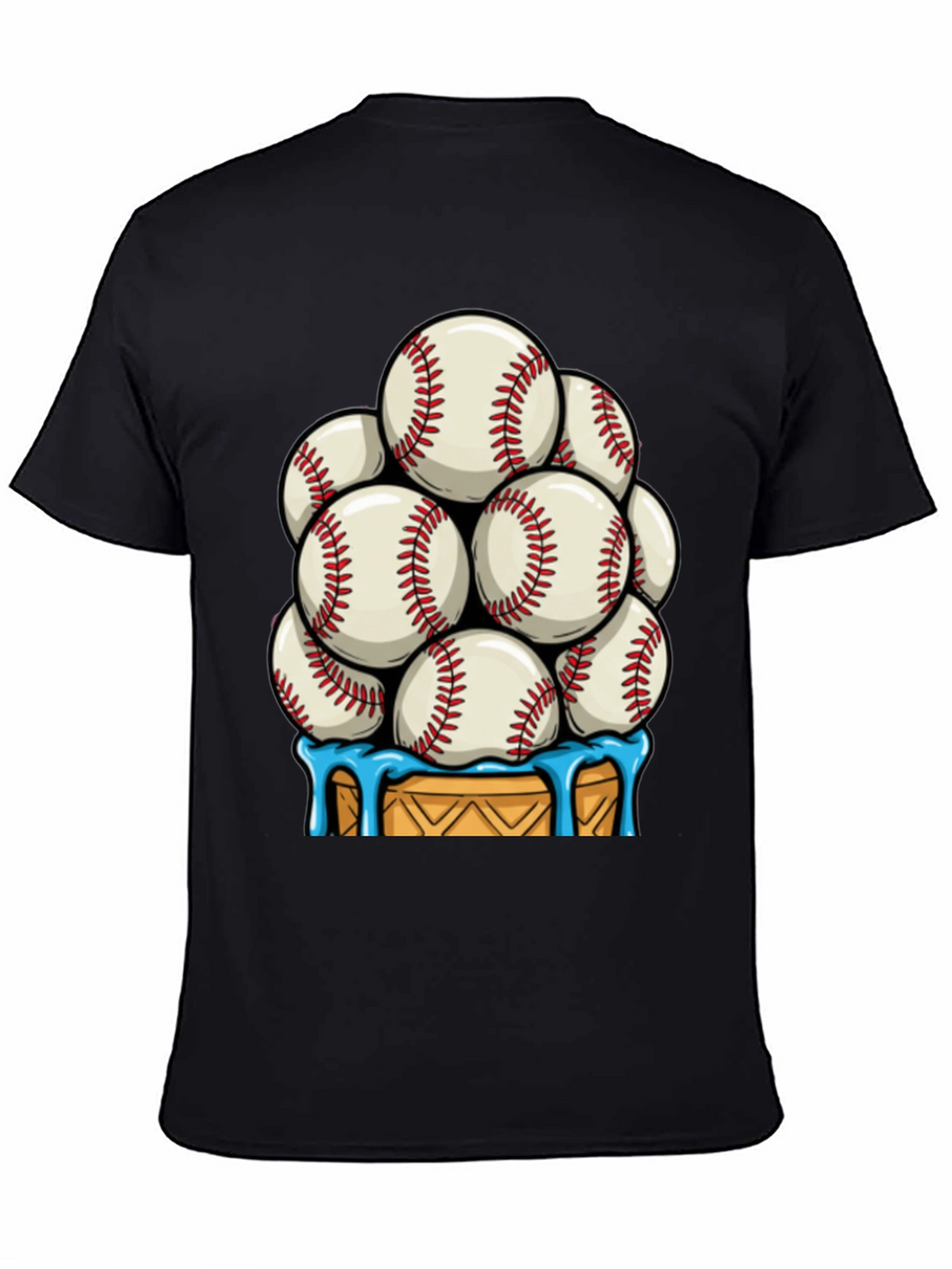 Baseball Ice Cream Cone T-Shirt