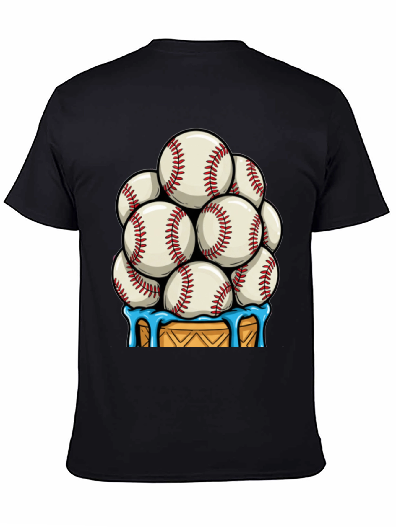 Baseball Ice Cream Cone T-Shirt