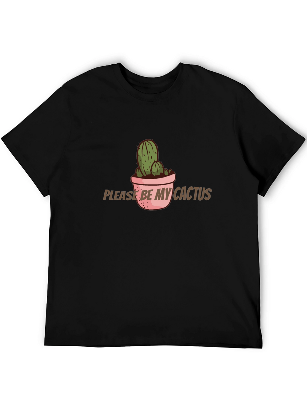 Cactus Graphic T-Shirt - Please Be My Cactus