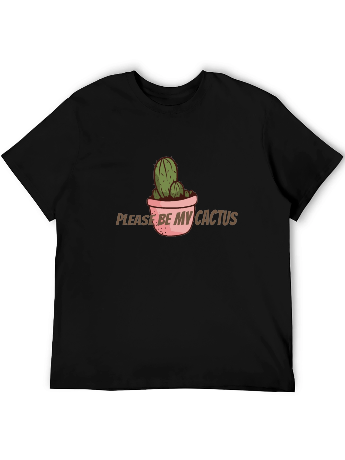 Cactus Graphic T-Shirt - Please Be My Cactus