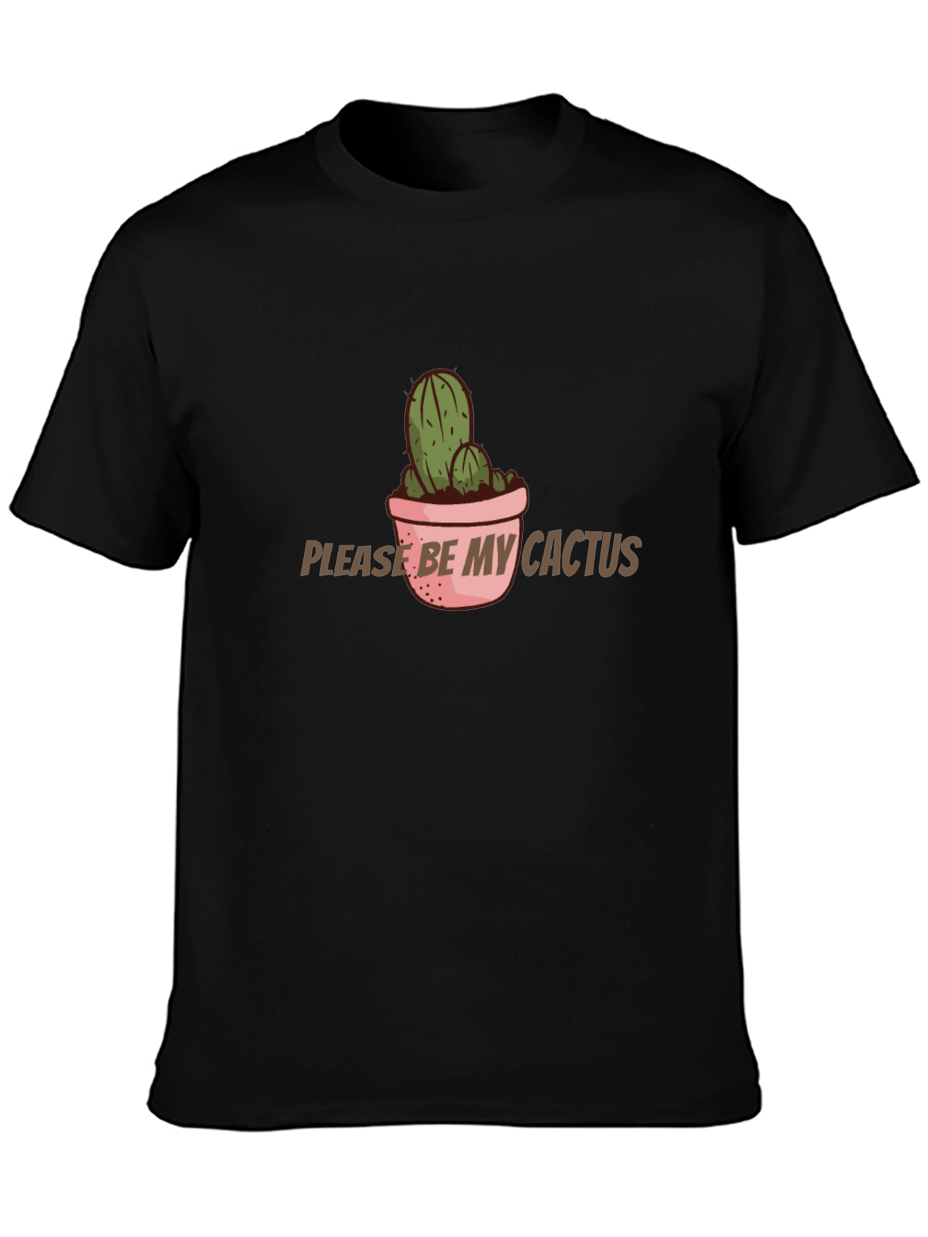 Cactus Graphic T-Shirt - Please Be My Cactus