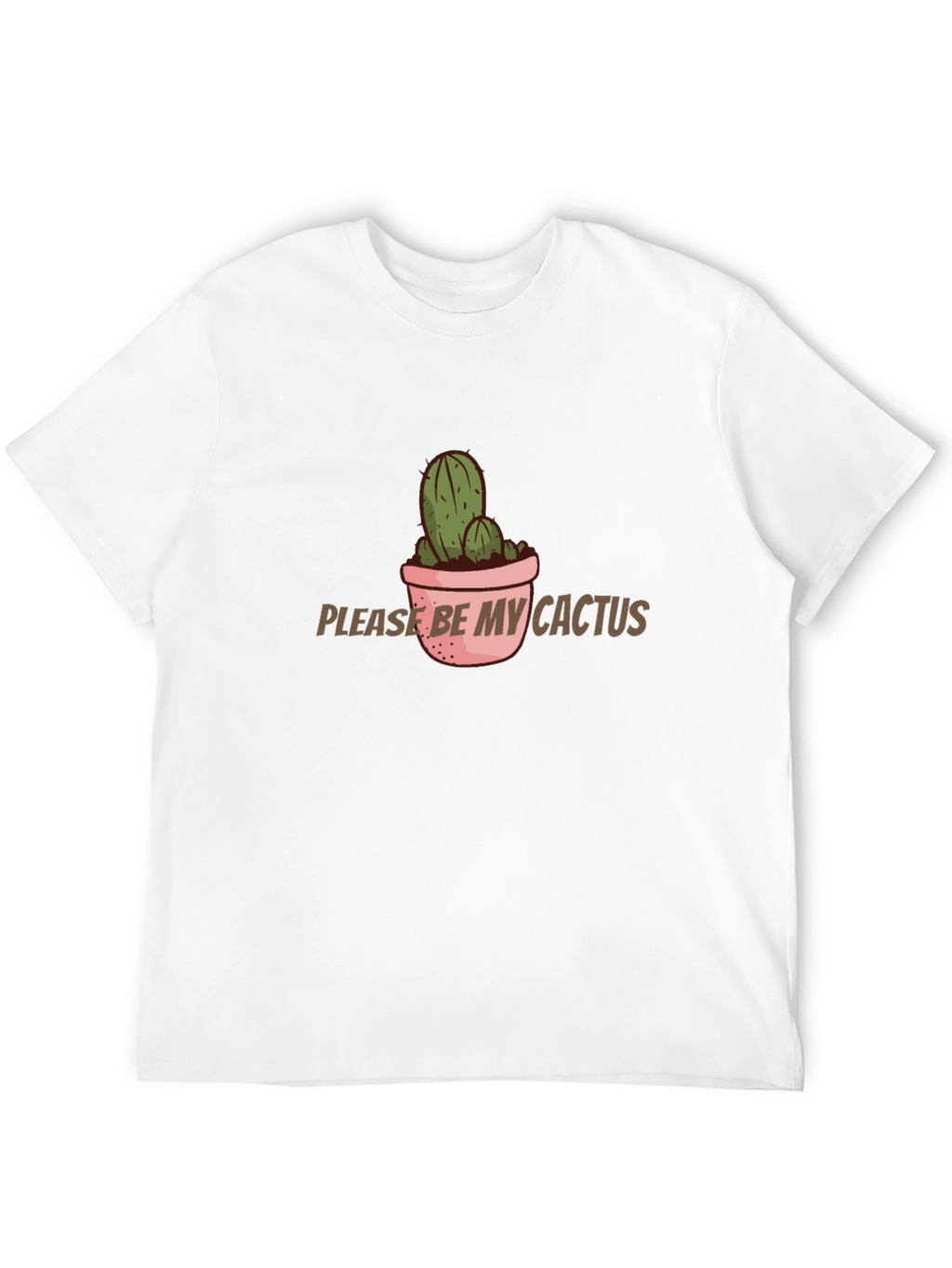 Cactus Graphic T-Shirt - Please Be My Cactus