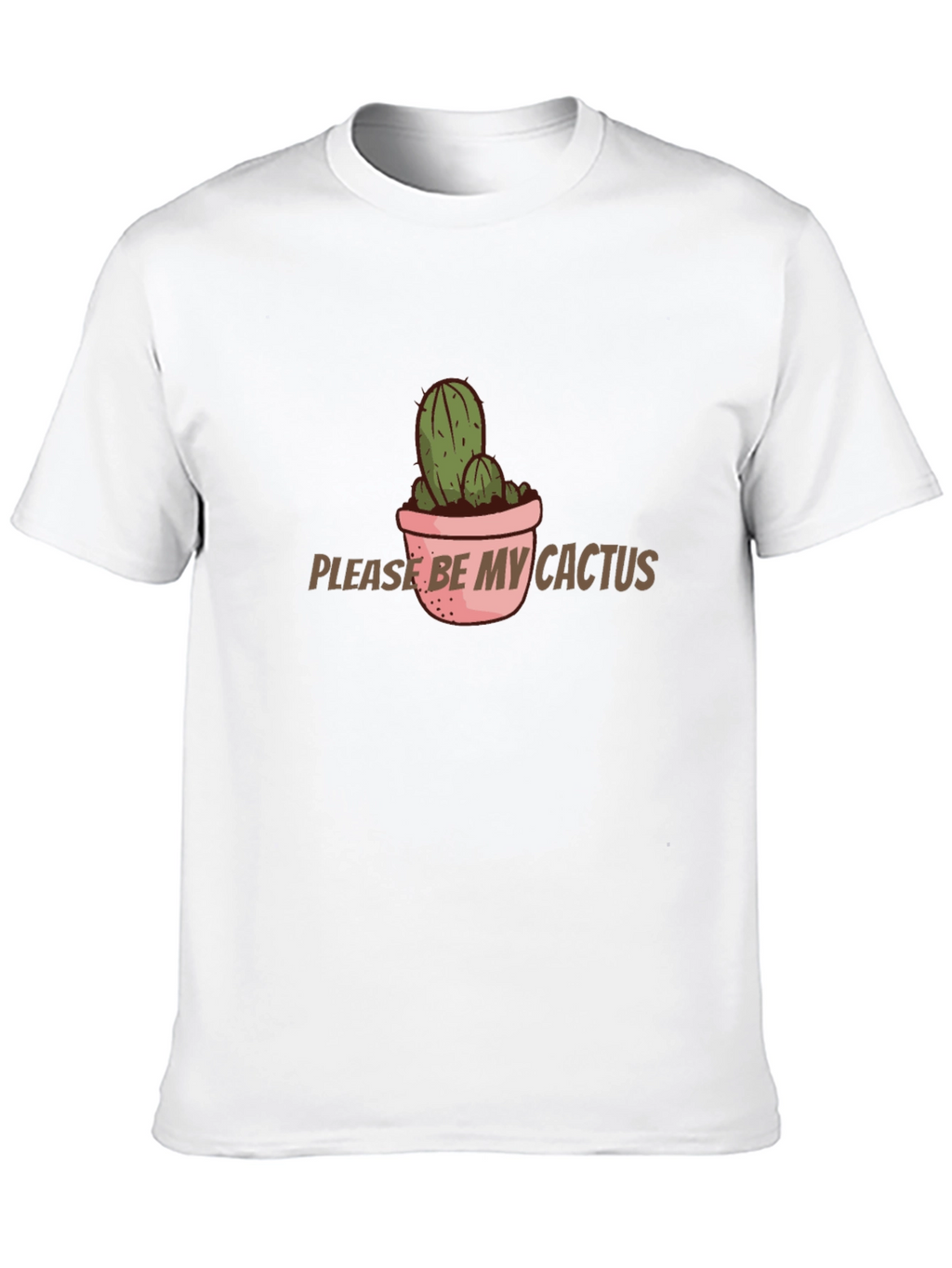 Cactus Graphic T-Shirt - Please Be My Cactus