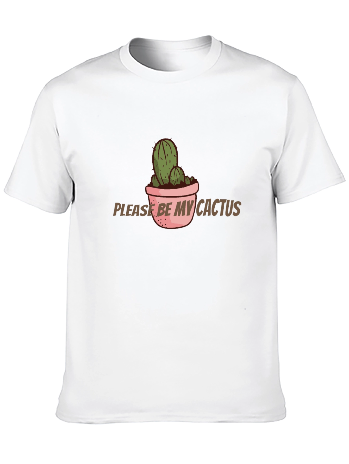 Cactus Graphic T-Shirt - Please Be My Cactus