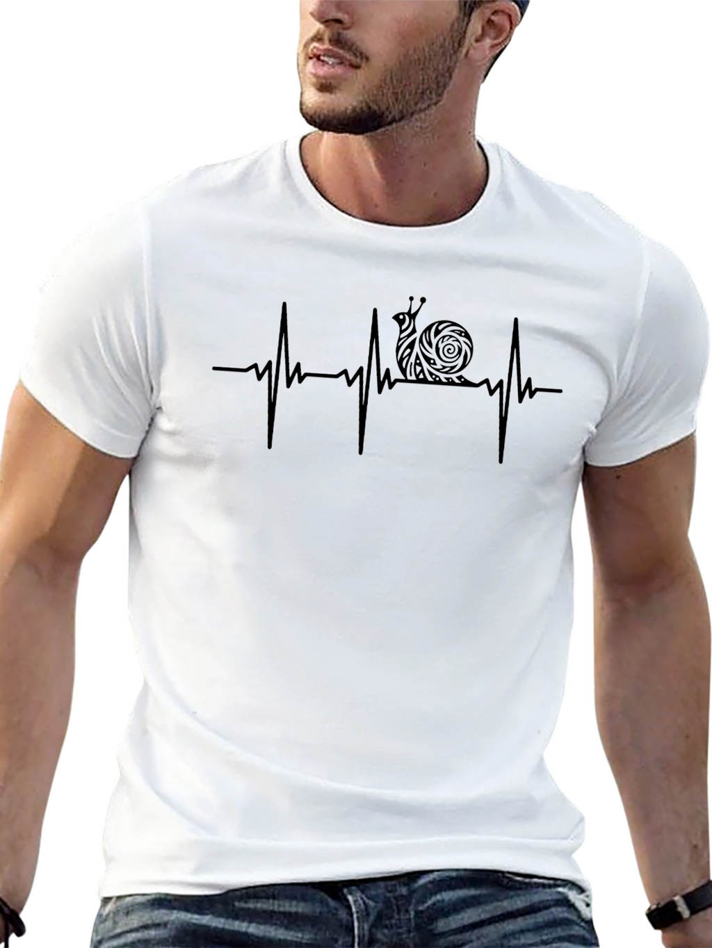 Snail Heartbeat Graphic T-Shirt