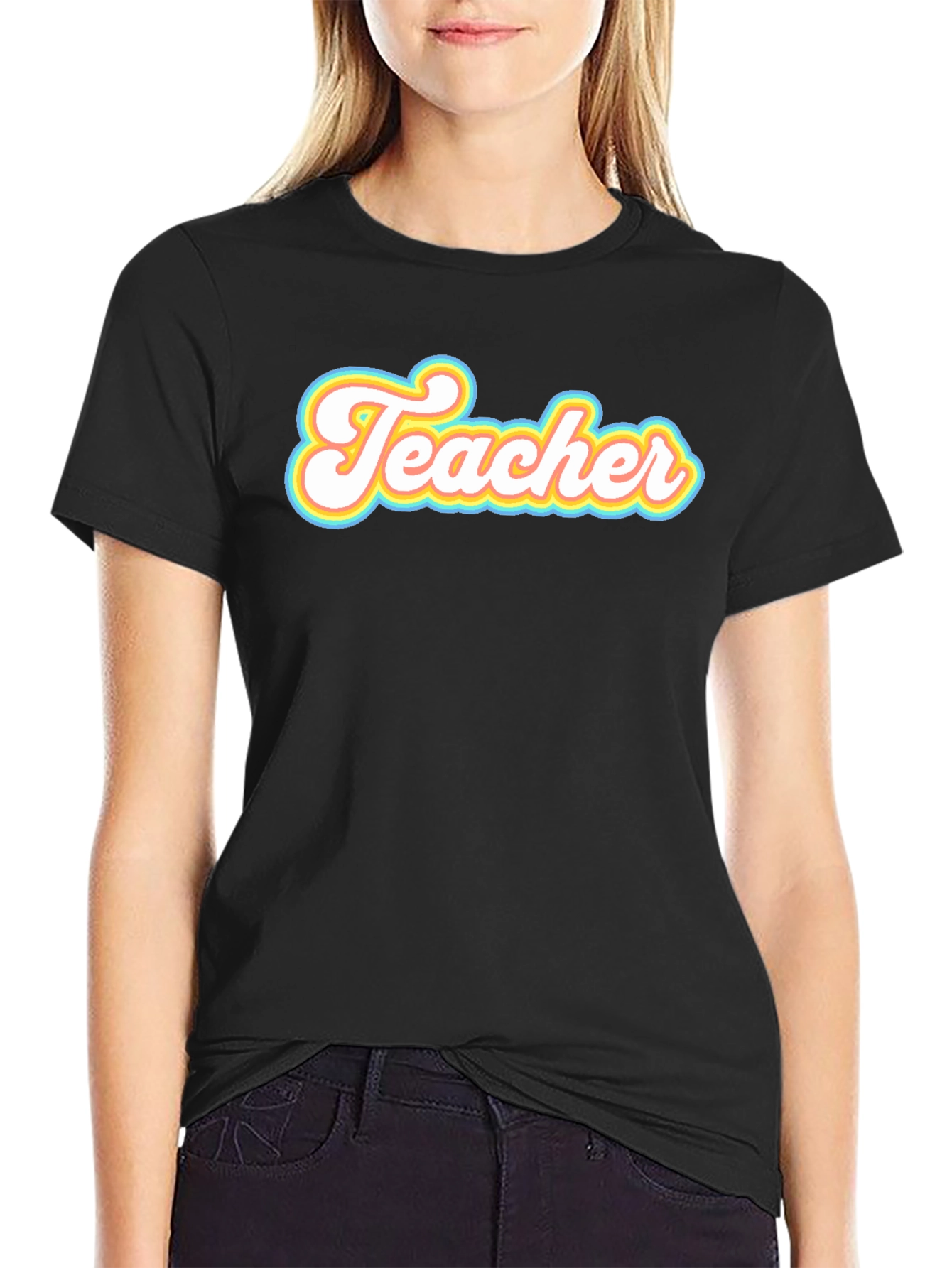 Retro Teacher T-Shirt - Vintage Style