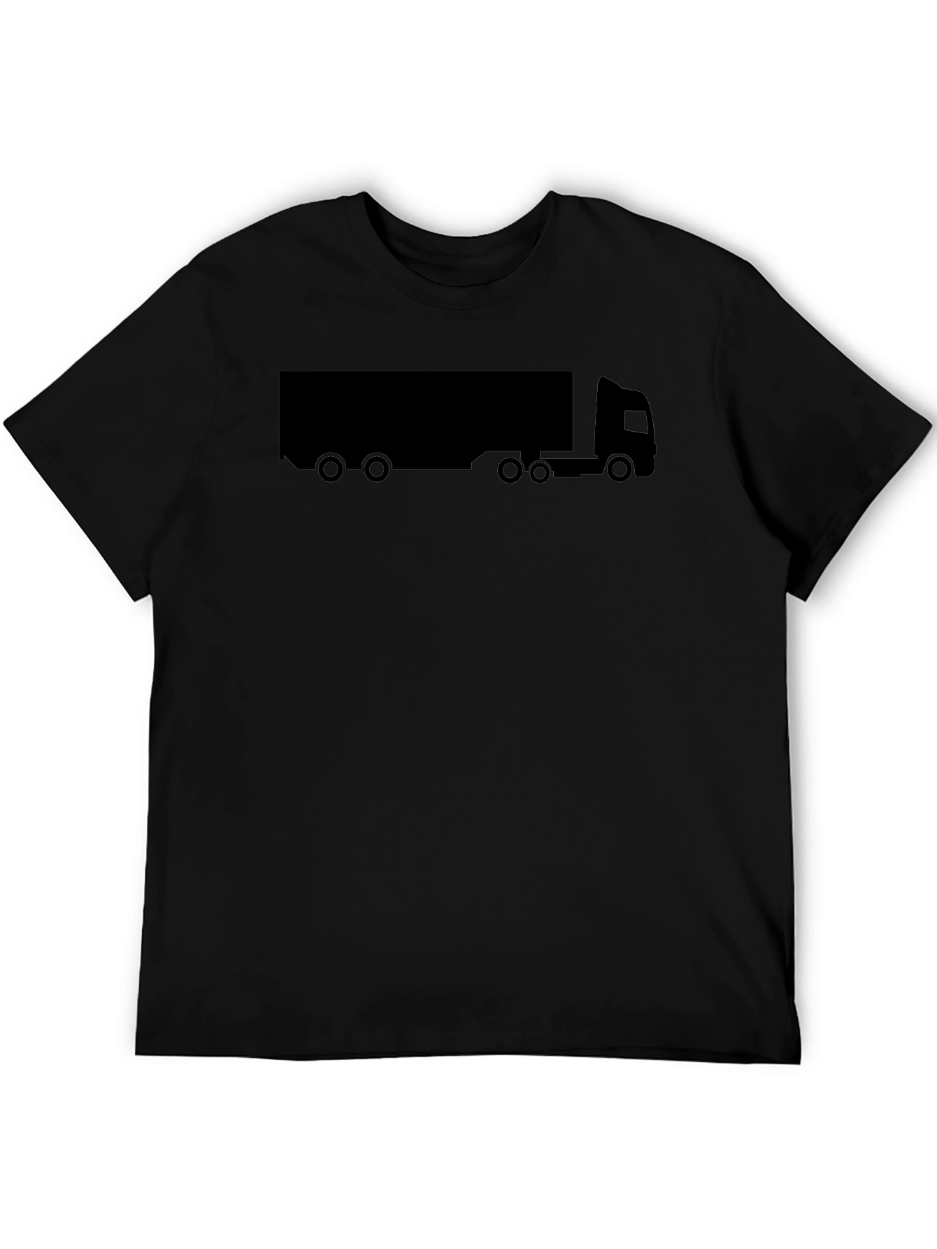Trucker T-Shirt - Black Graphic Tee