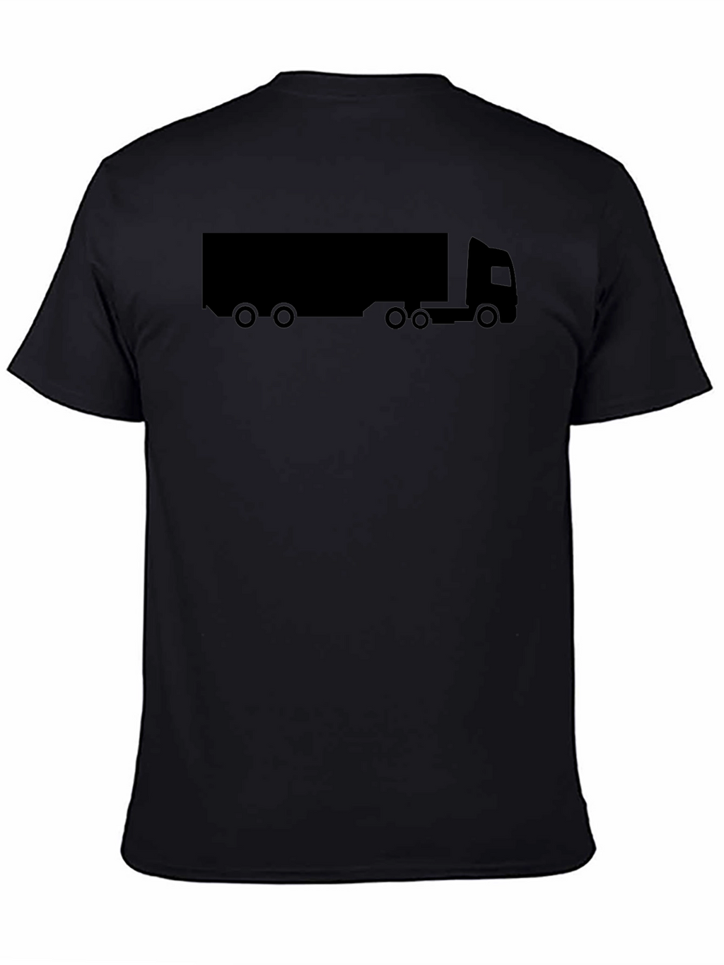 Trucker T-Shirt - Black Graphic Tee