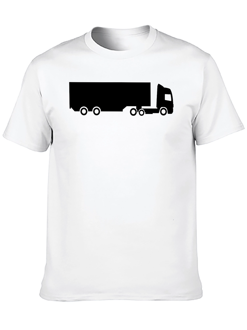 Trucker T-Shirt - Black Graphic Tee