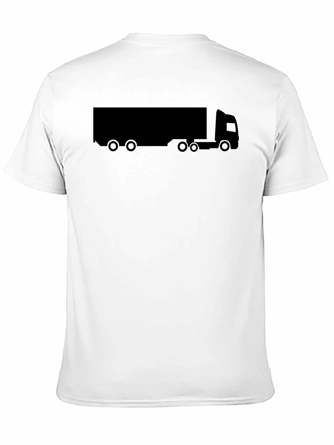Trucker T-Shirt - Black Graphic Tee