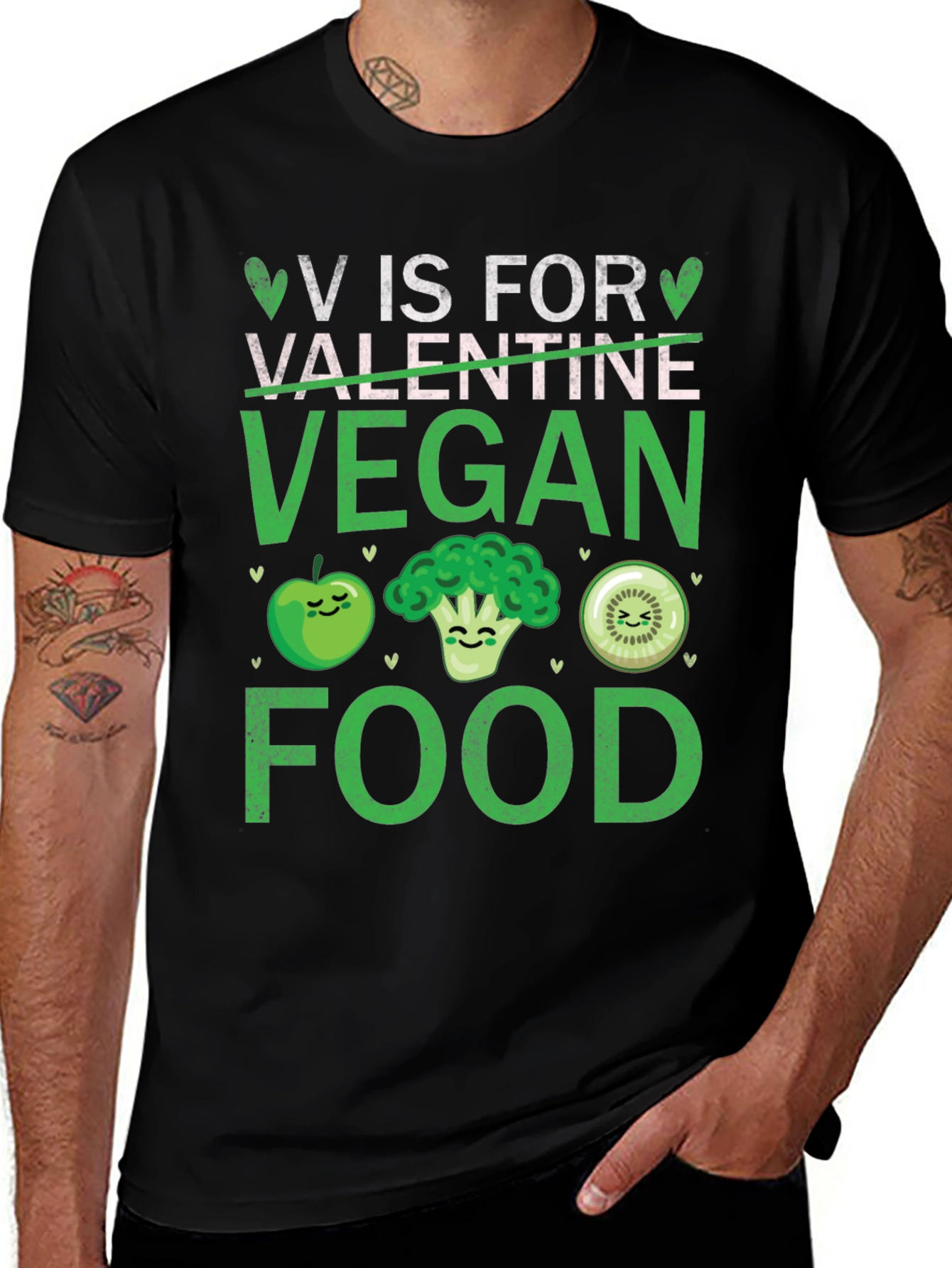 Vegan Valentine Food T-Shirt