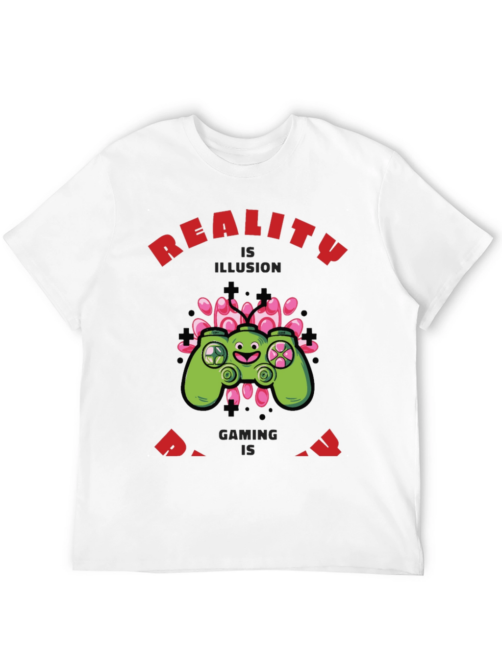 Gaming Reality Mens Black T-Shirt