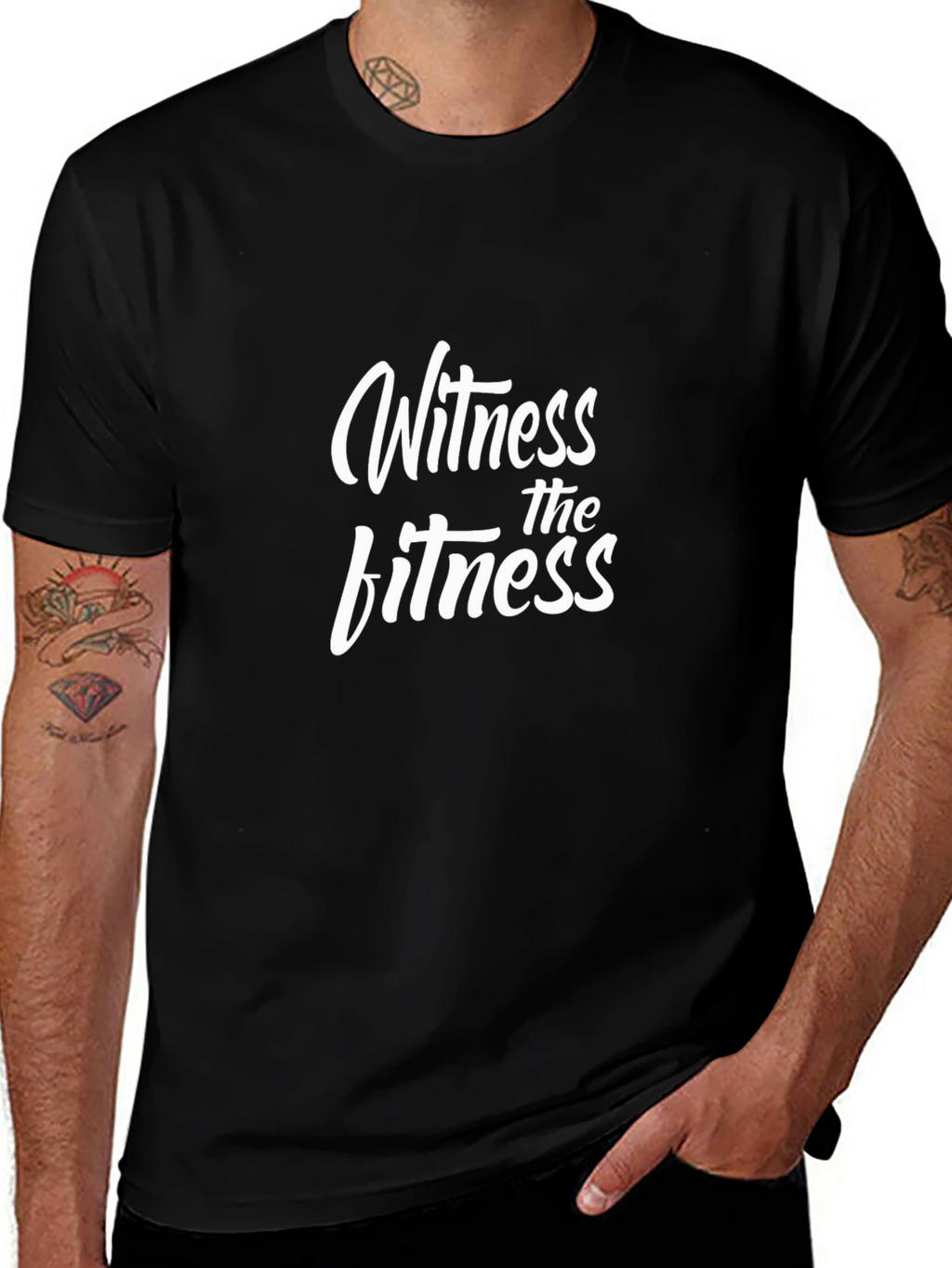 Witness the Fitness Black Graphic T-Shirt