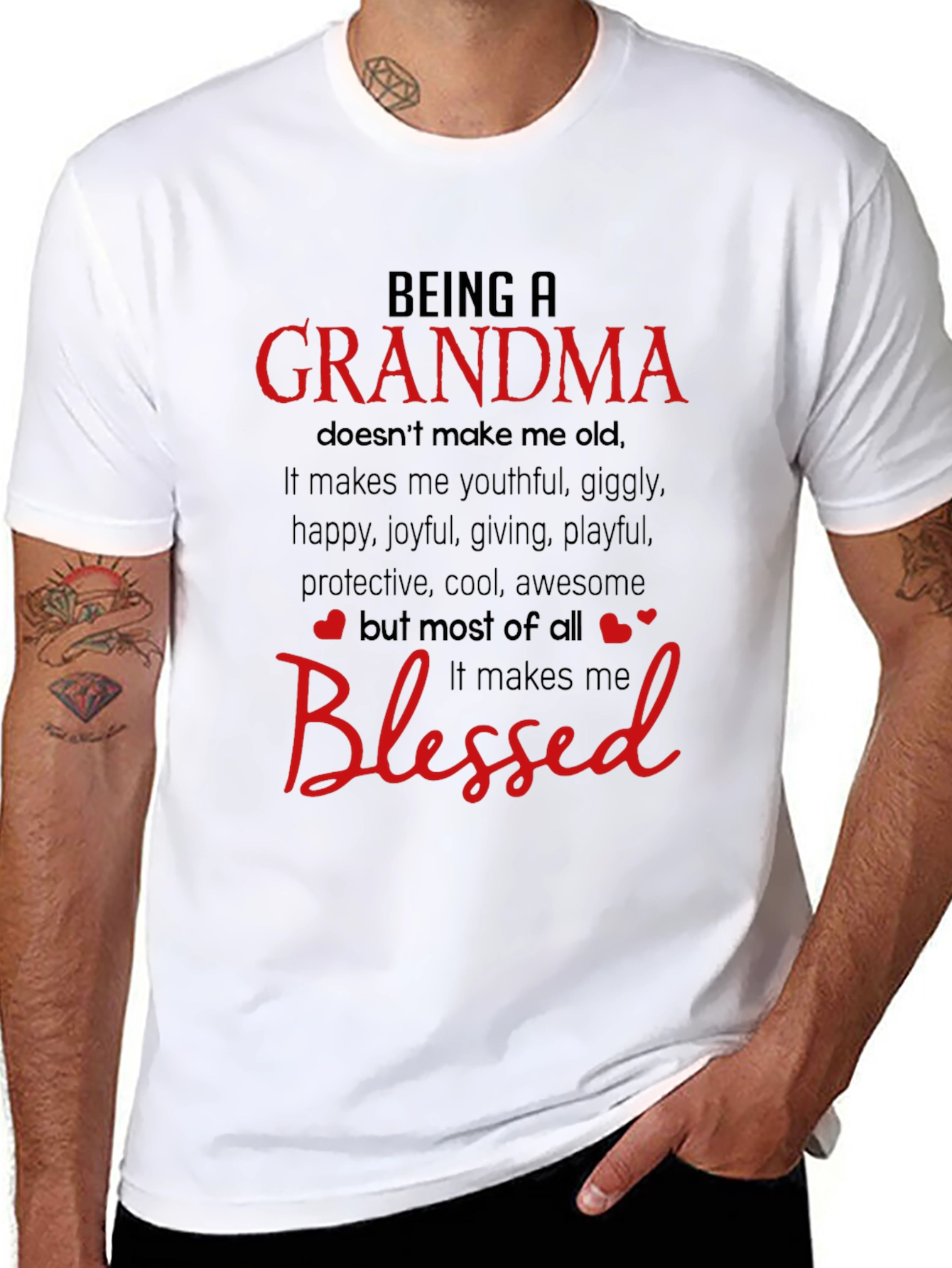 Being a Grandma Blessed T-Shirt