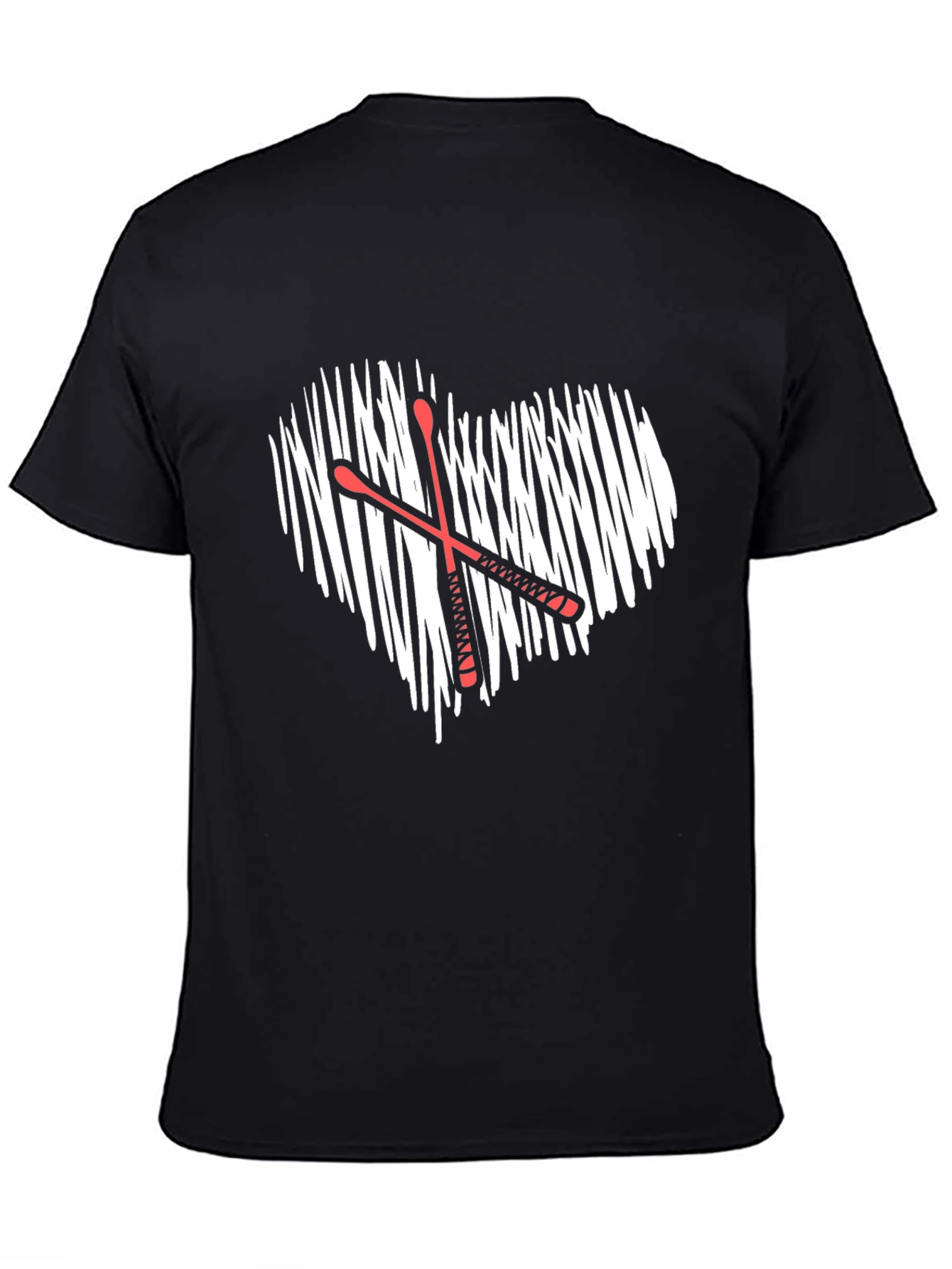 Drummer Heartbeat T-Shirt - Music Lover Tee