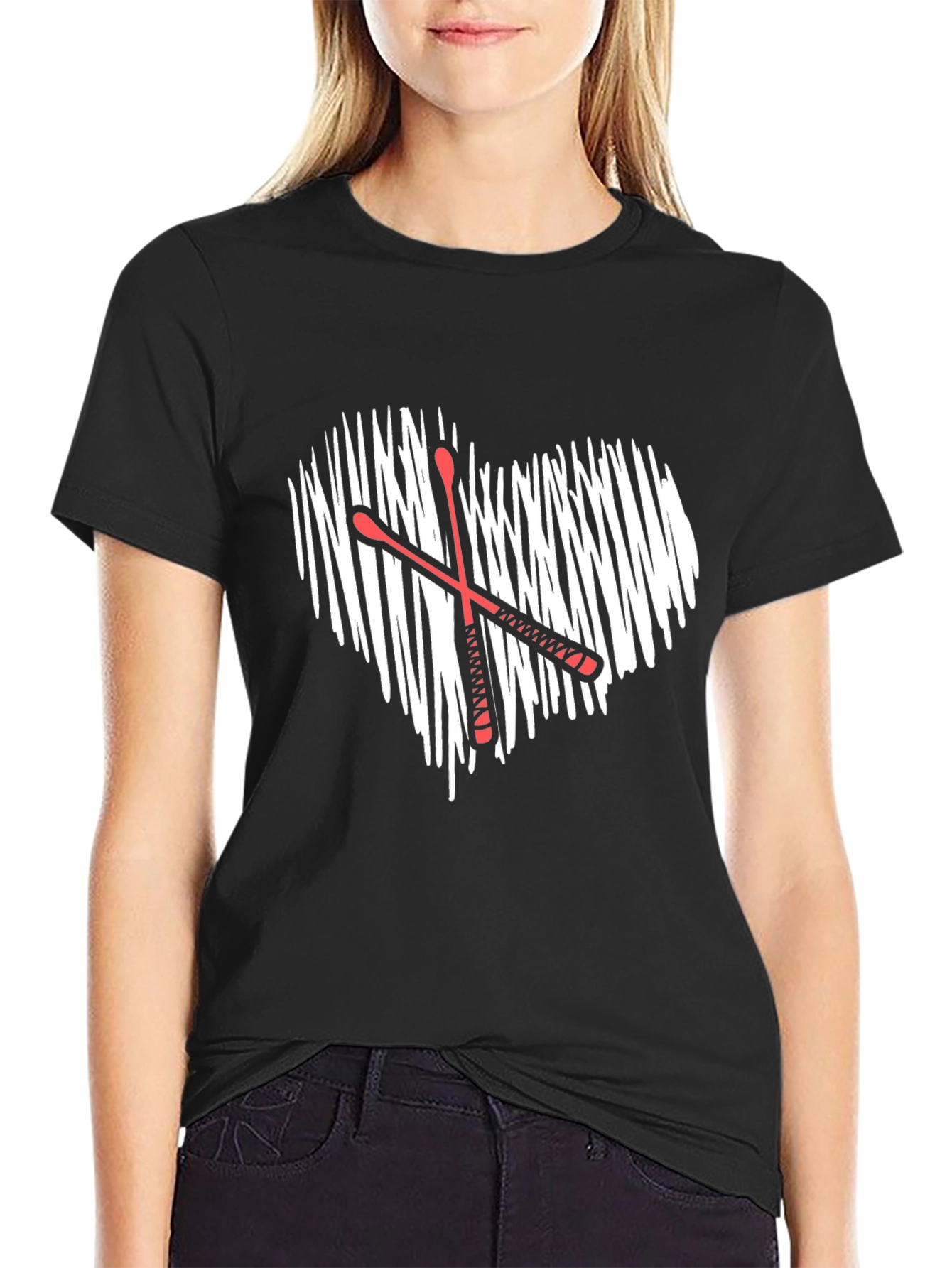 Drummer Heartbeat T-Shirt - Music Lover Tee