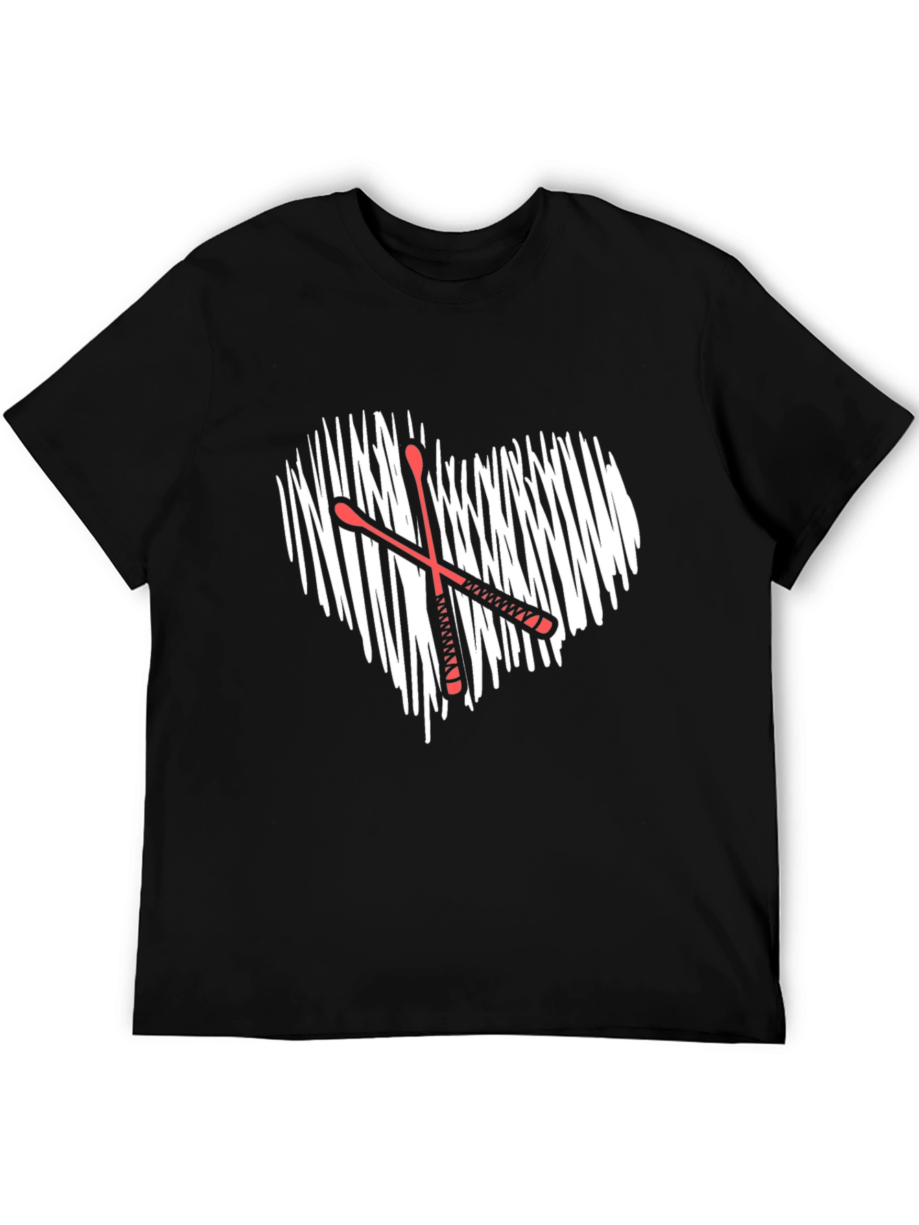 Drummer Heartbeat T-Shirt - Music Lover Tee