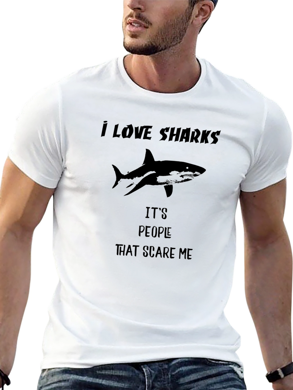 I Love Sharks Graphic Tee