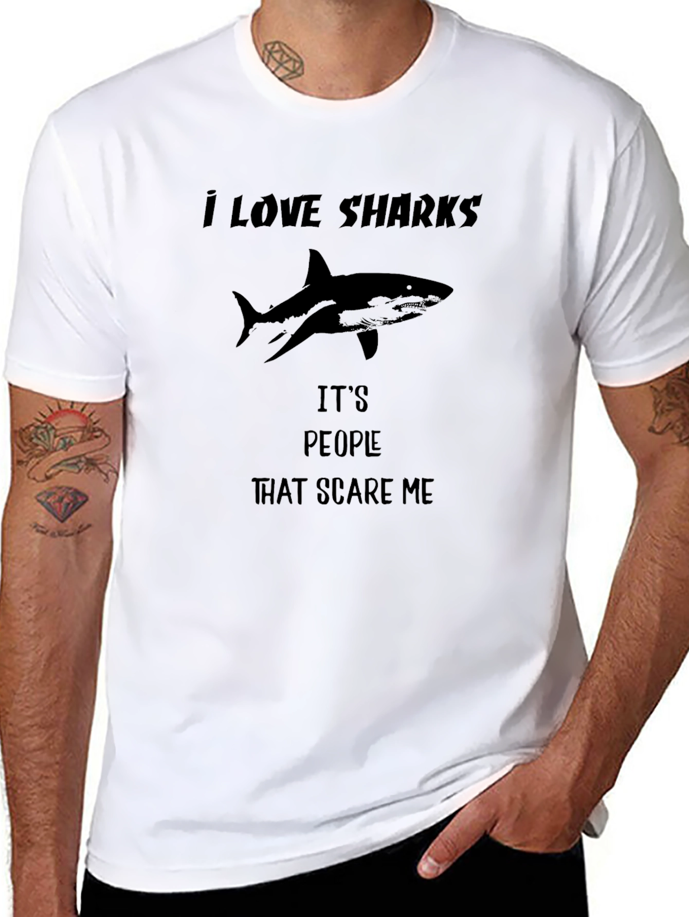 I Love Sharks Graphic Tee