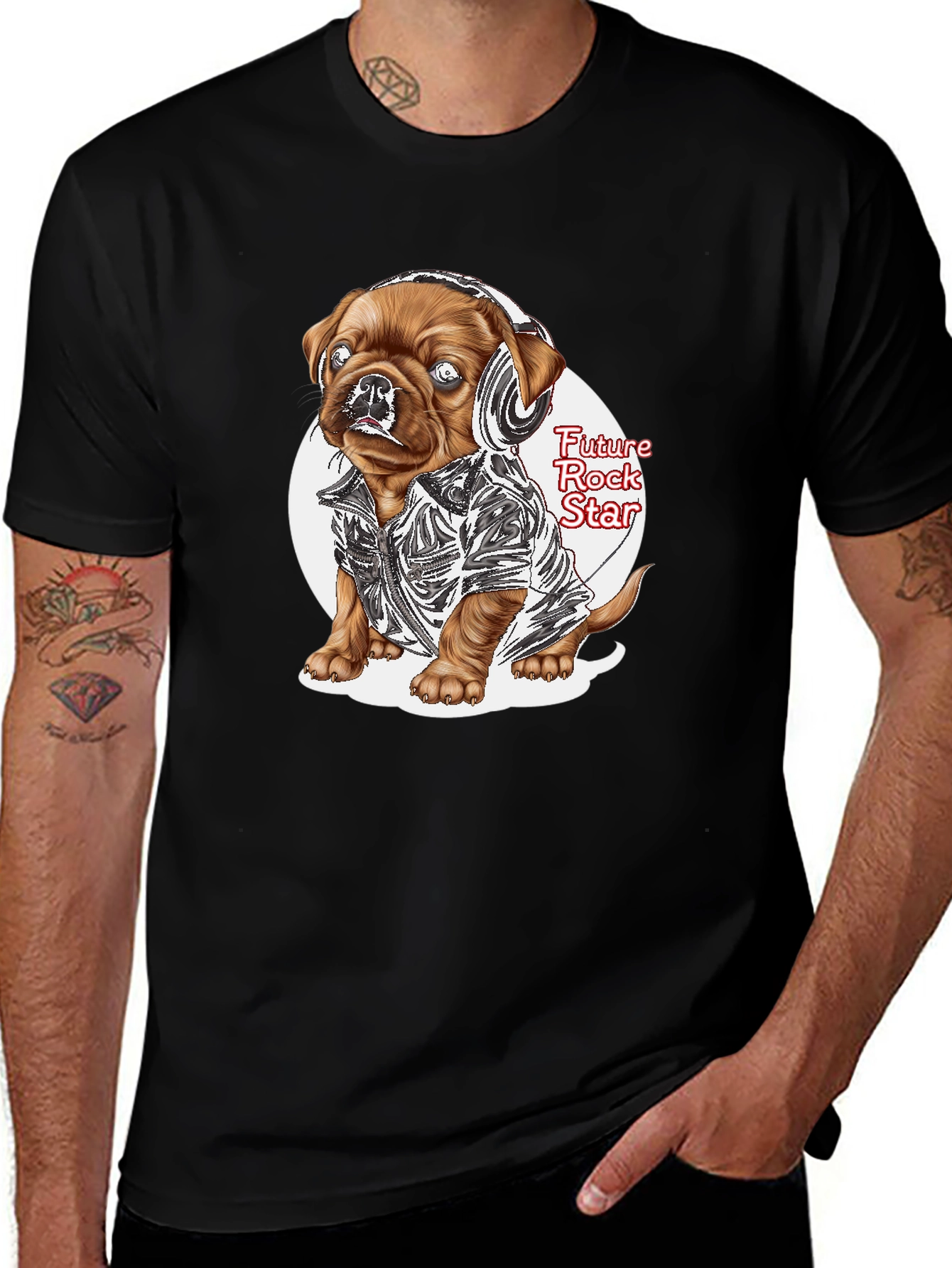 Cool Dog T-Shirt - Future Rock Star Tee