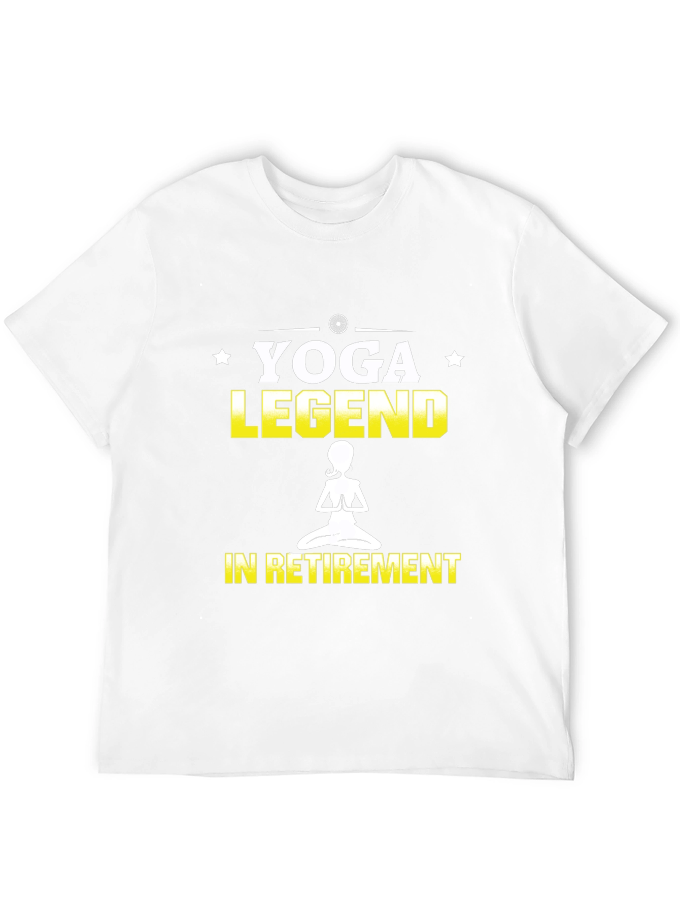Yoga Legend in Retirement Black Graphic T-Shirt