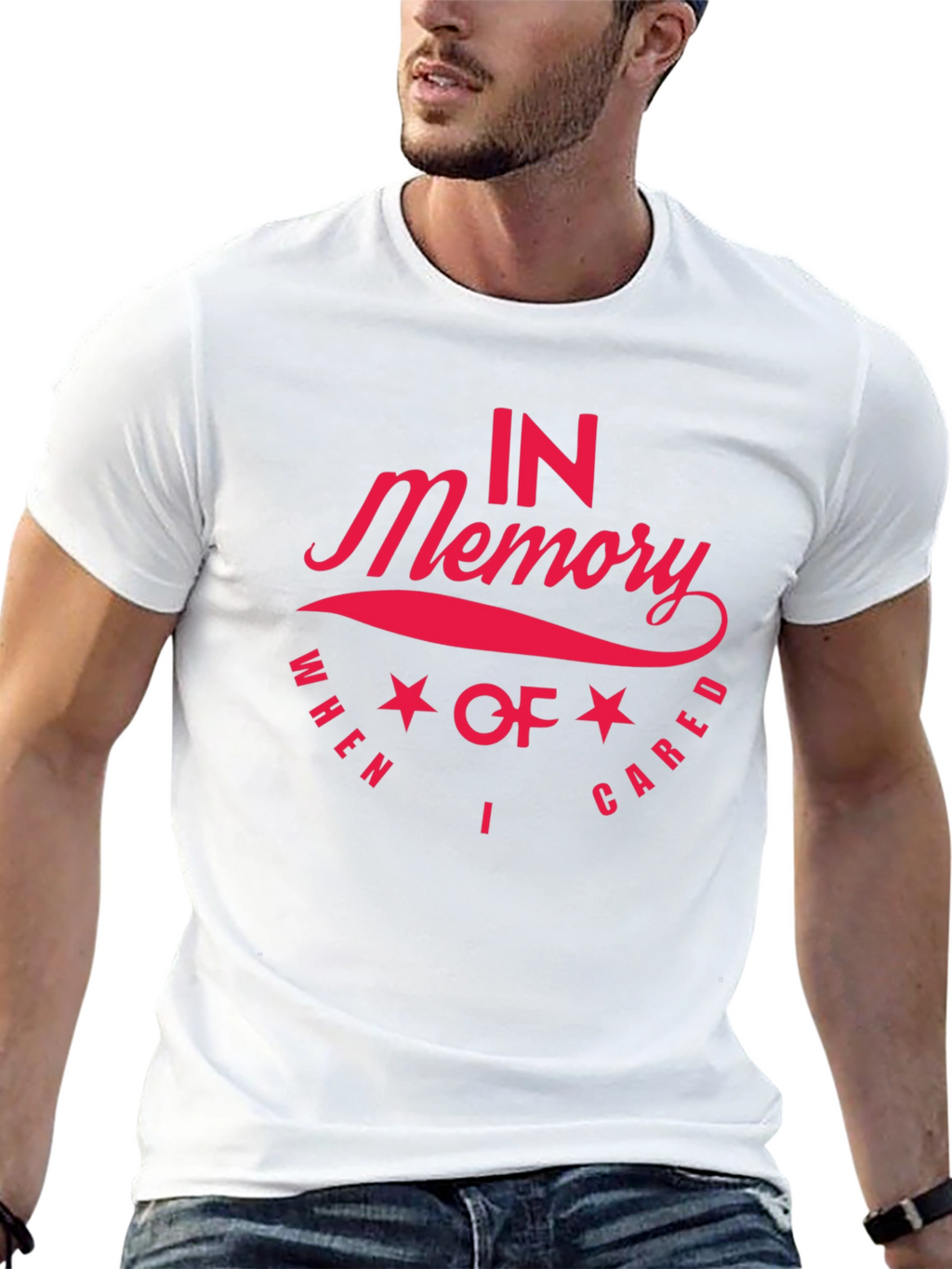 In Memory I Cared Black T-Shirt