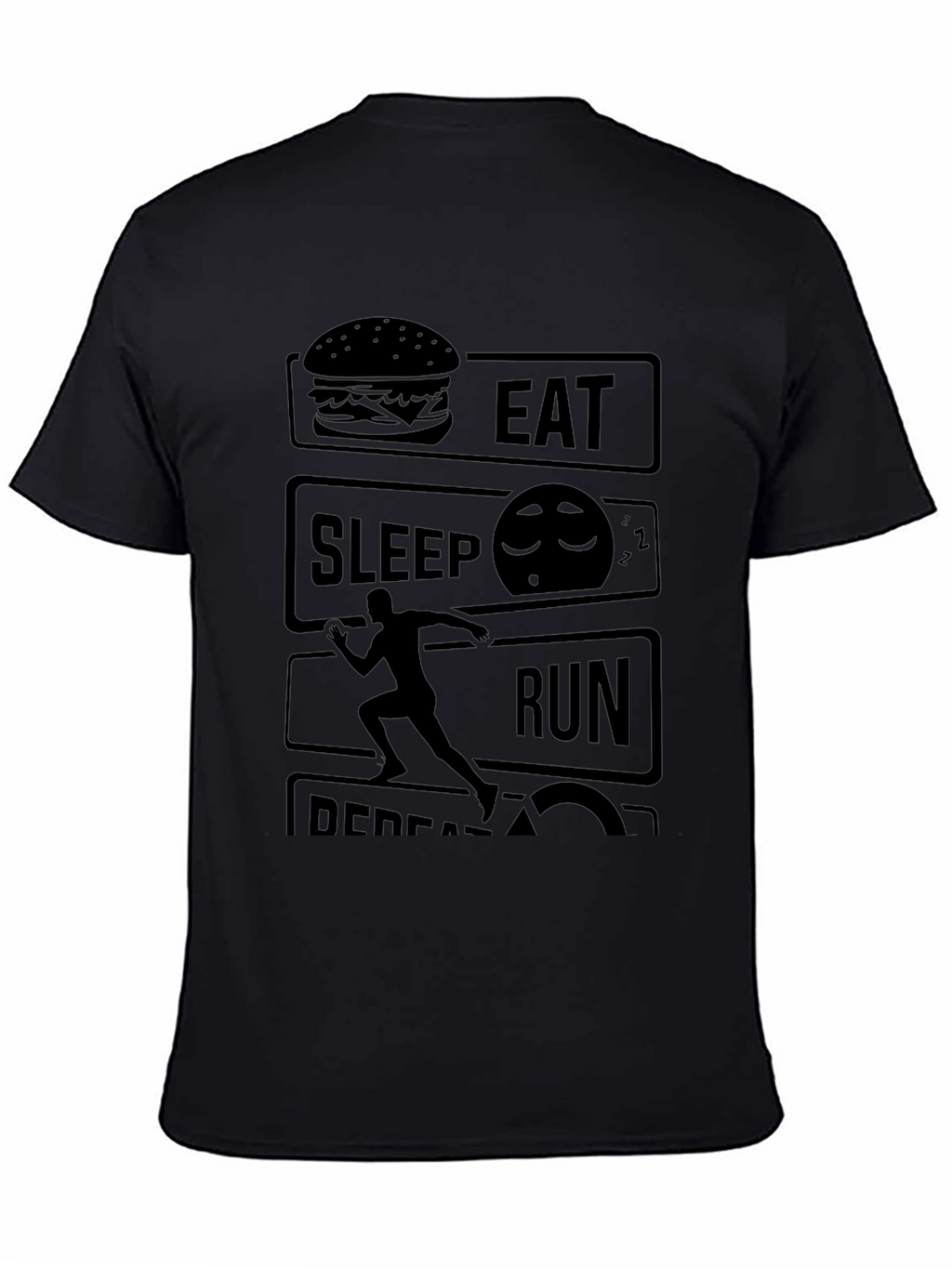 Eat Sleep Run Repeat Graphic T-Shirt
