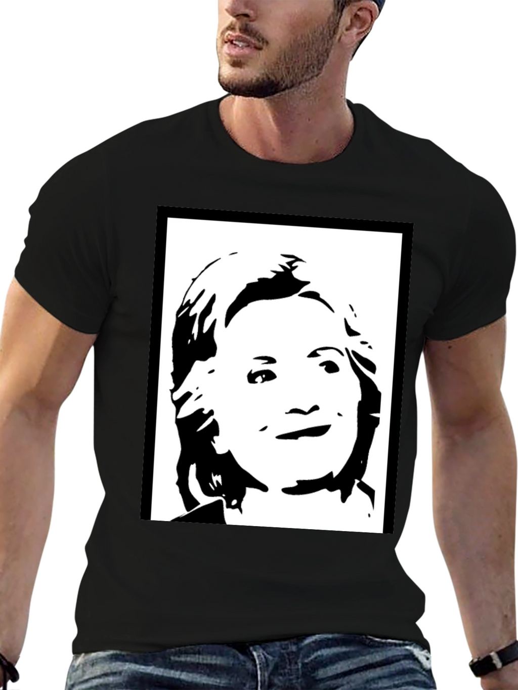 Hillary Clinton Graphic T-Shirt - Black