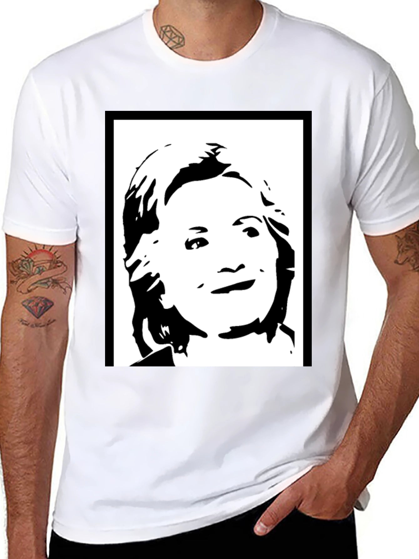 Hillary Clinton Graphic T-Shirt - Black