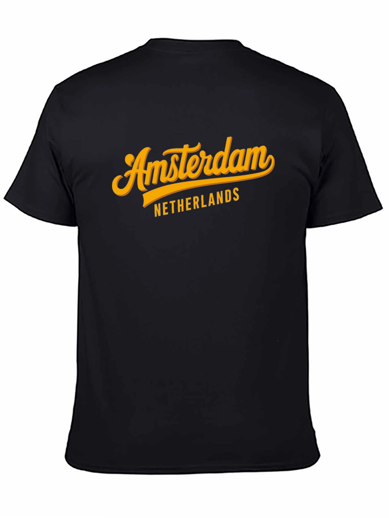 Amsterdam Netherlands Graphic Tee - Stylish Black T-Shirt