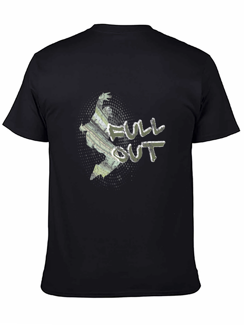 Full Out Graphic Black T-Shirt