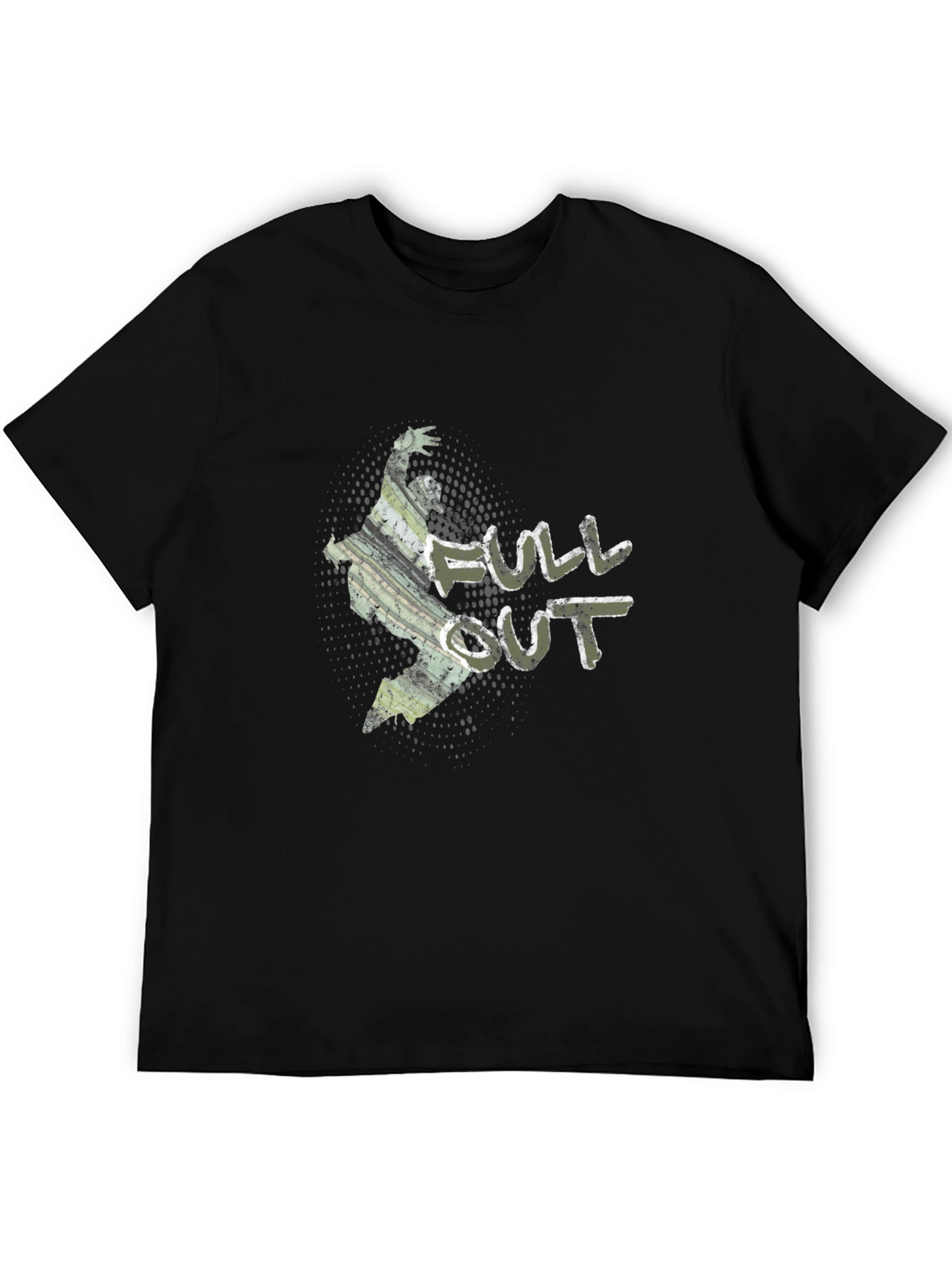 Full Out Graphic Black T-Shirt