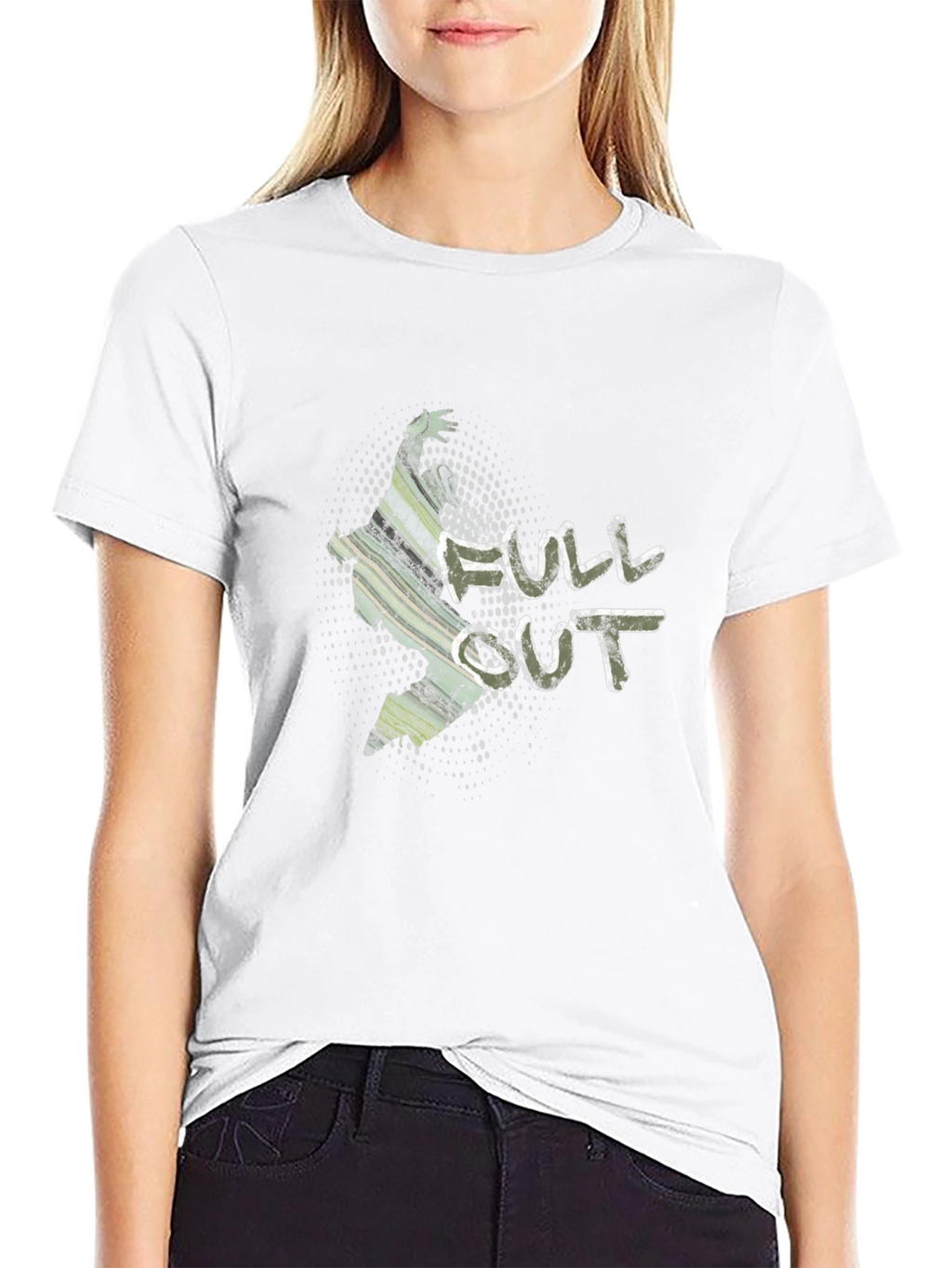 Full Out Graphic Black T-Shirt