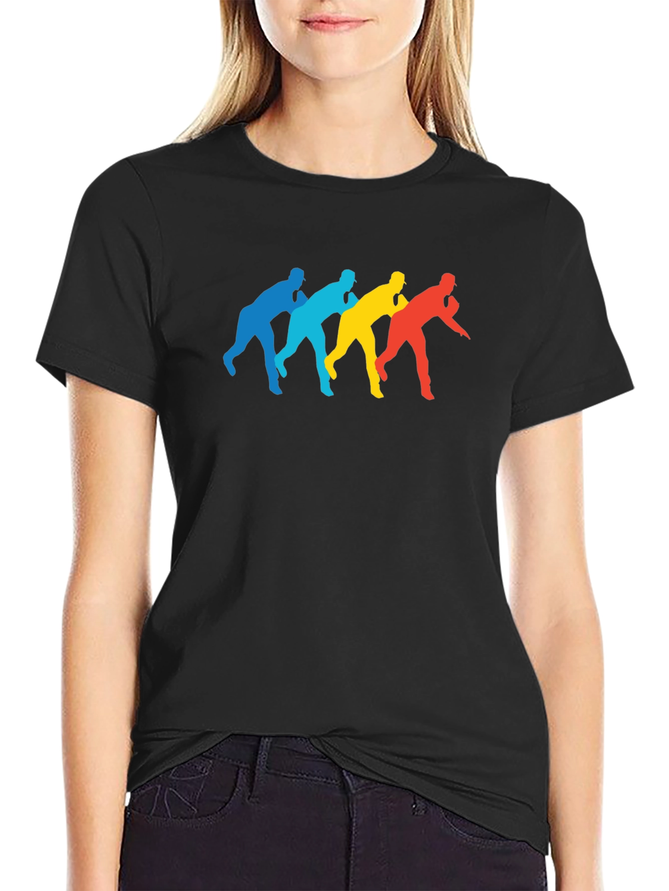 Retro Baseball Thrower Graphic Tee