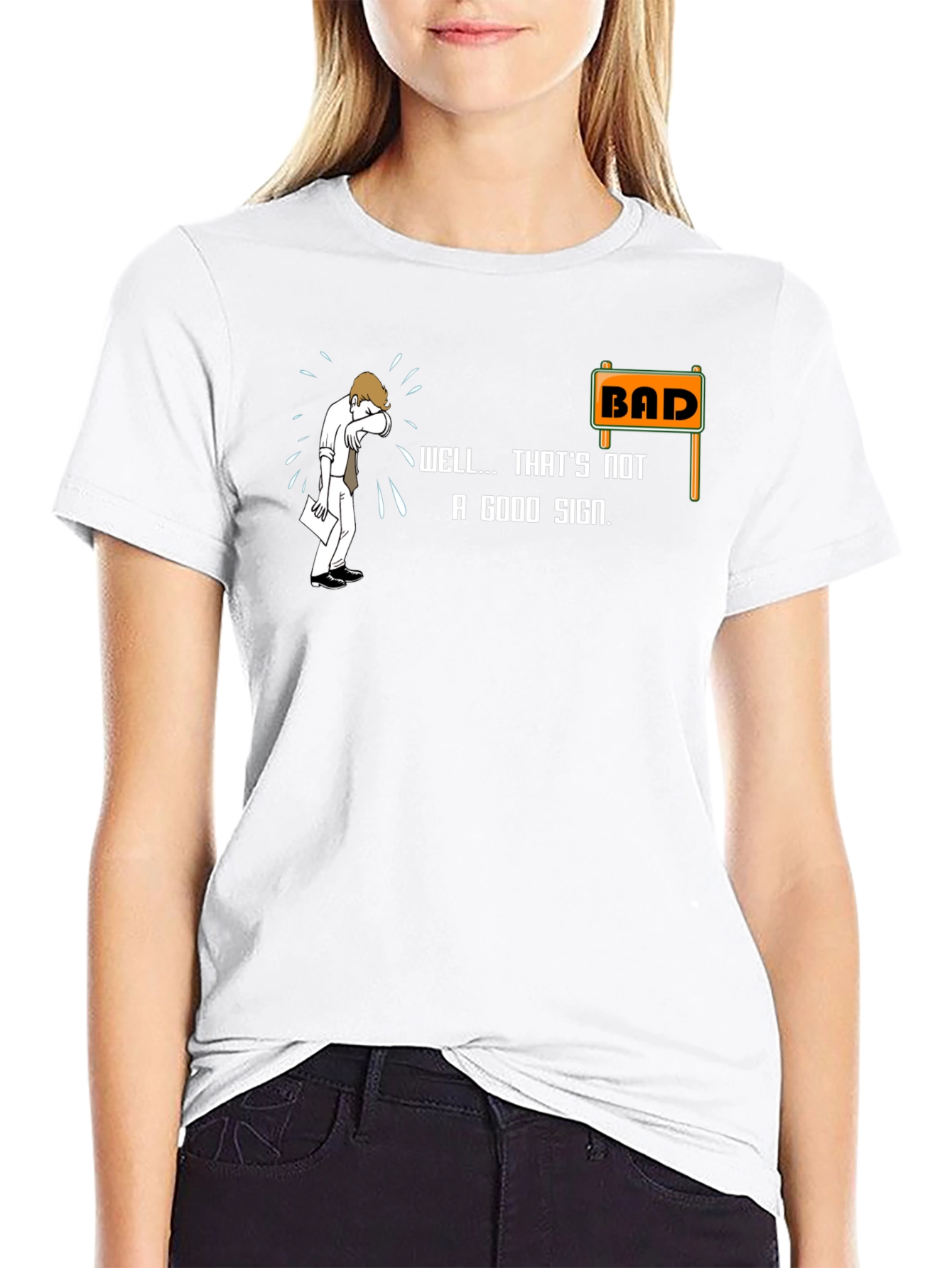 Bad Sign T-Shirt - Funny Graphic Tee