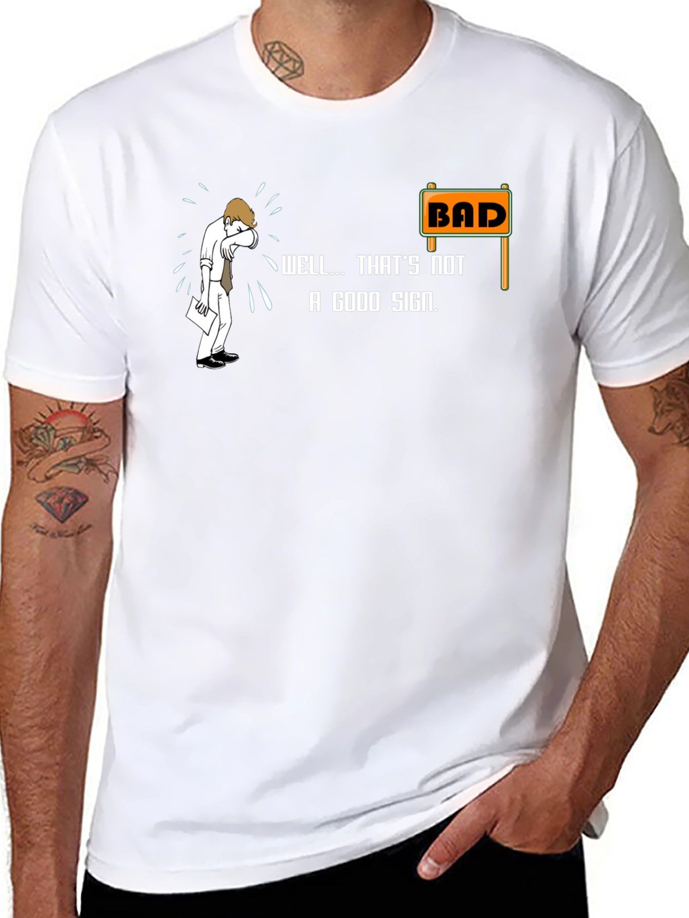 Bad Sign T-Shirt - Funny Graphic Tee