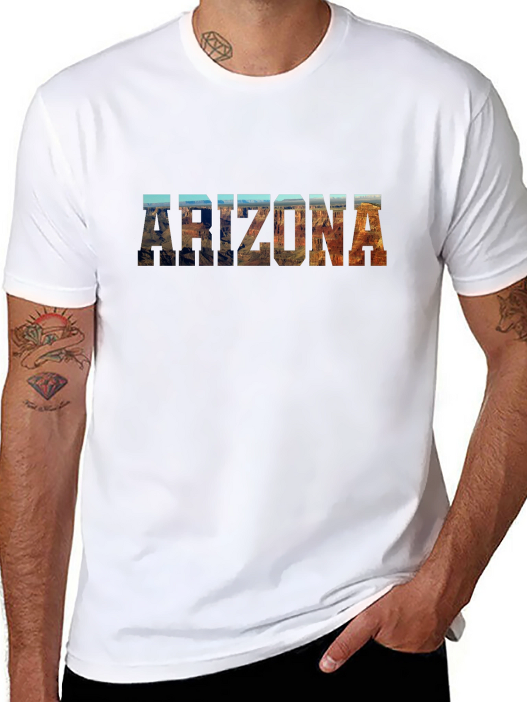Arizona Scenic Graphic T-Shirt - Black