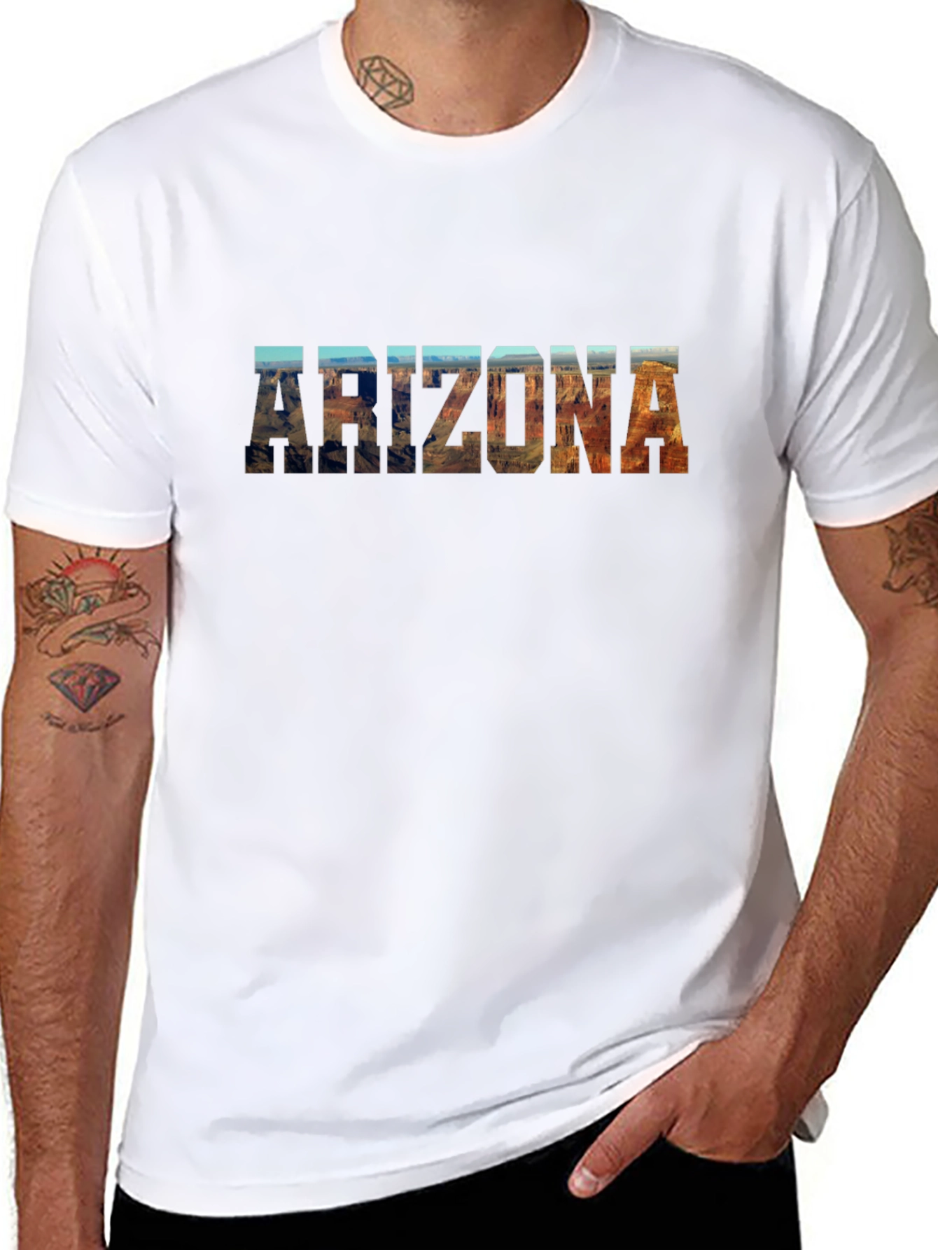 Arizona Scenic Graphic T-Shirt - Black