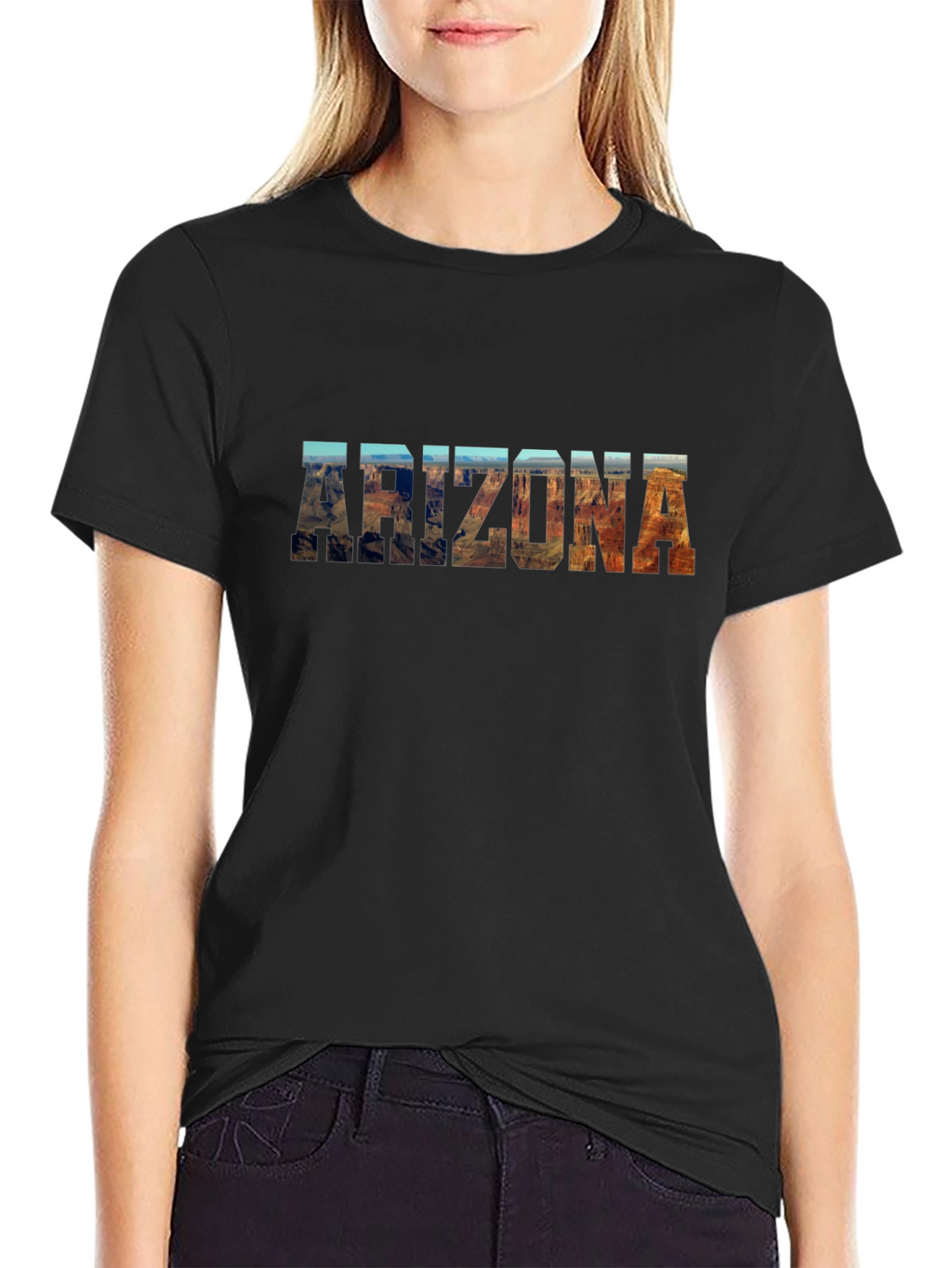 Arizona Scenic Graphic T-Shirt - Black