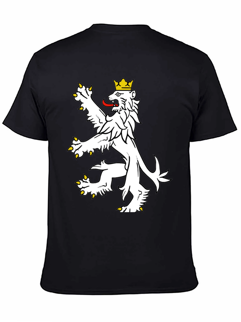 Czech Lion T-Shirt - Black Cotton Tee