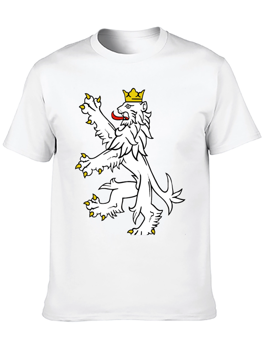 Czech Lion T-Shirt - Black Cotton Tee
