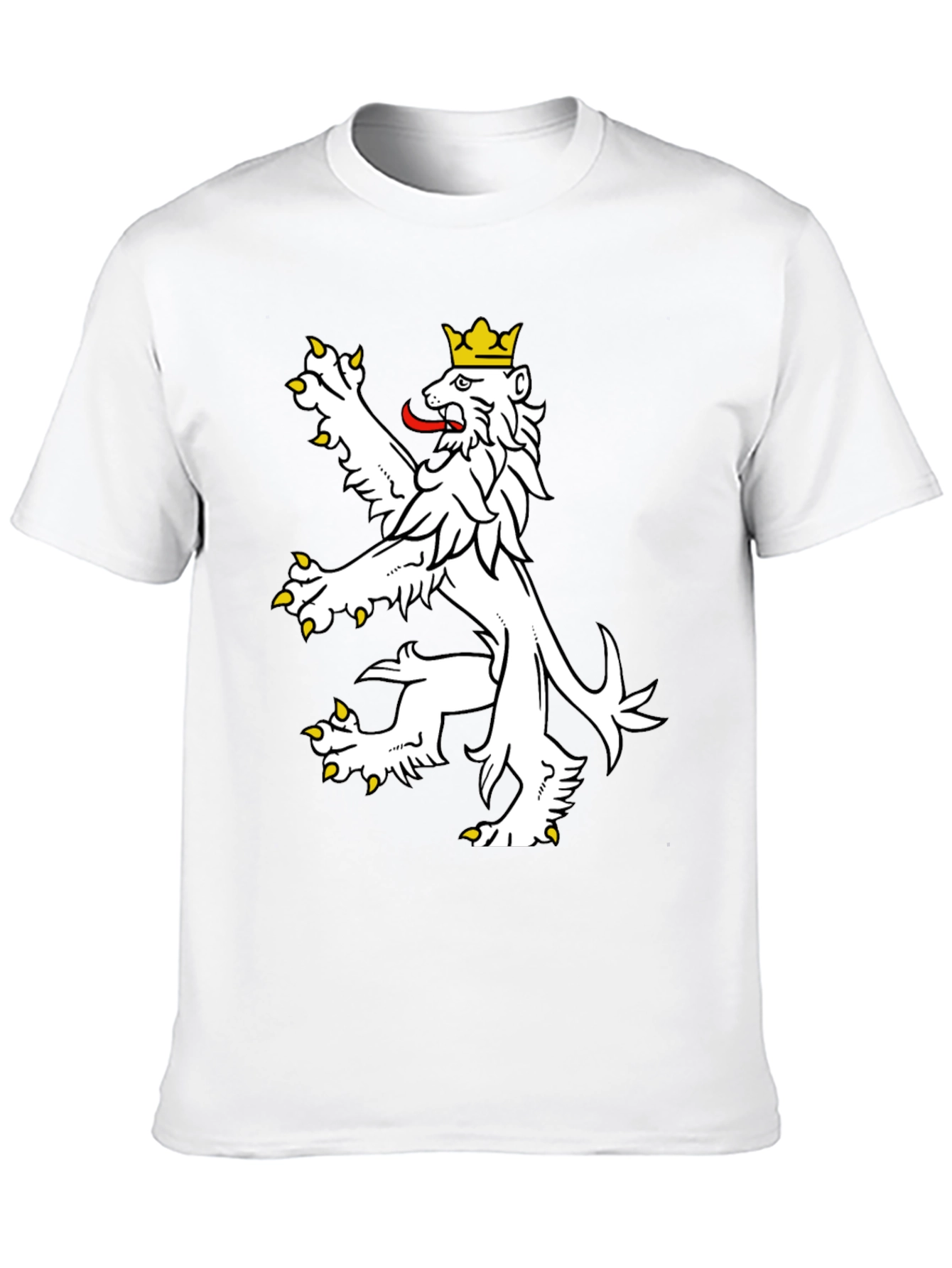 Czech Lion T-Shirt - Black Cotton Tee