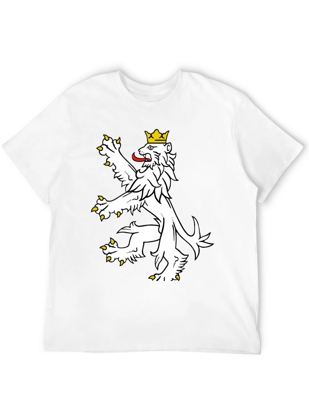 Czech Lion T-Shirt - Black Cotton Tee