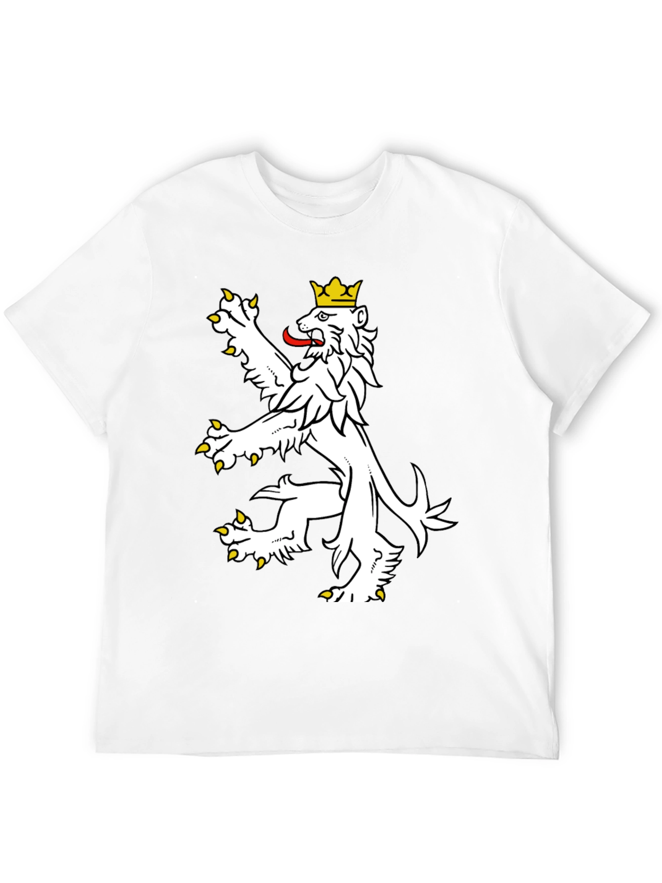 Czech Lion T-Shirt - Black Cotton Tee