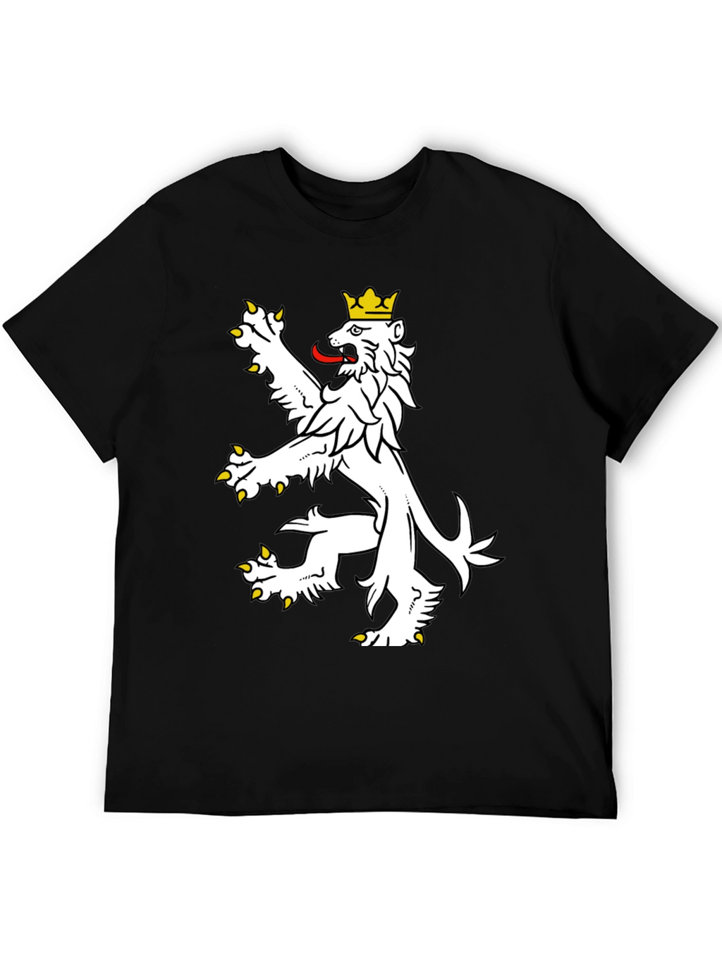Czech Lion T-Shirt - Black Cotton Tee